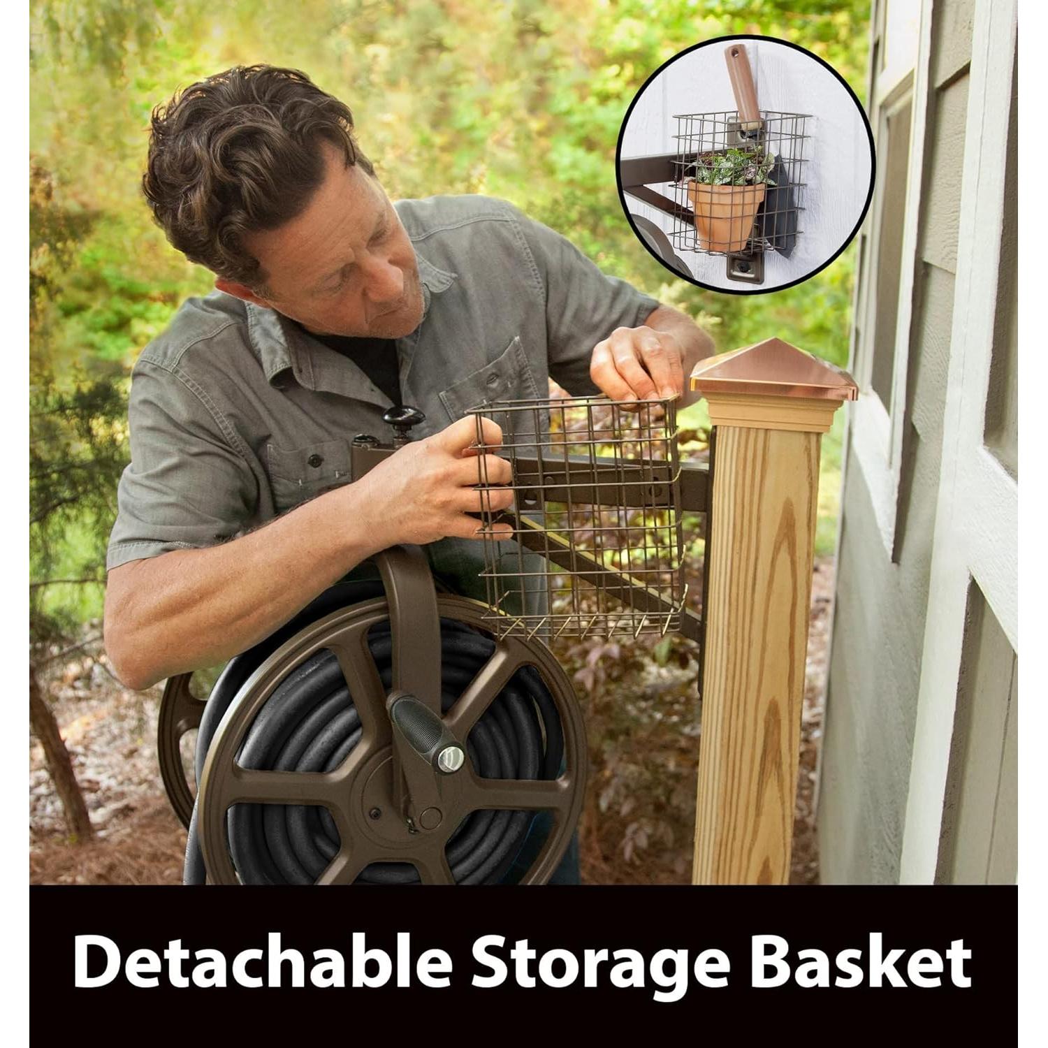 Carrete de Manguera Liberty Garden 712 de Brazo Único 38.1m