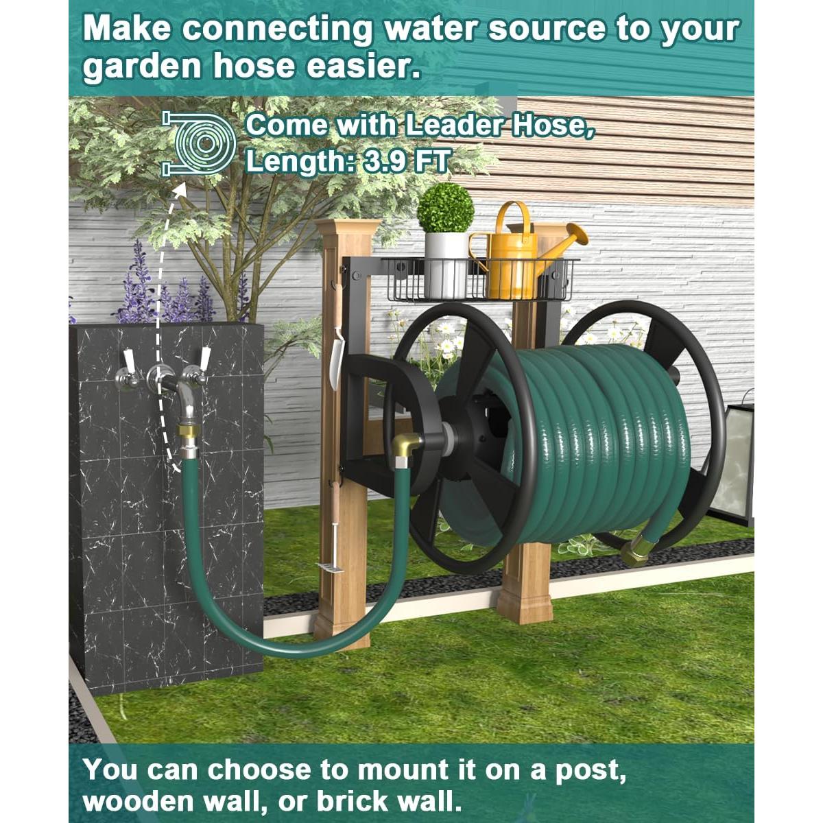 Carrete de Manguera Montado en Pared Artigarden 38,10 m