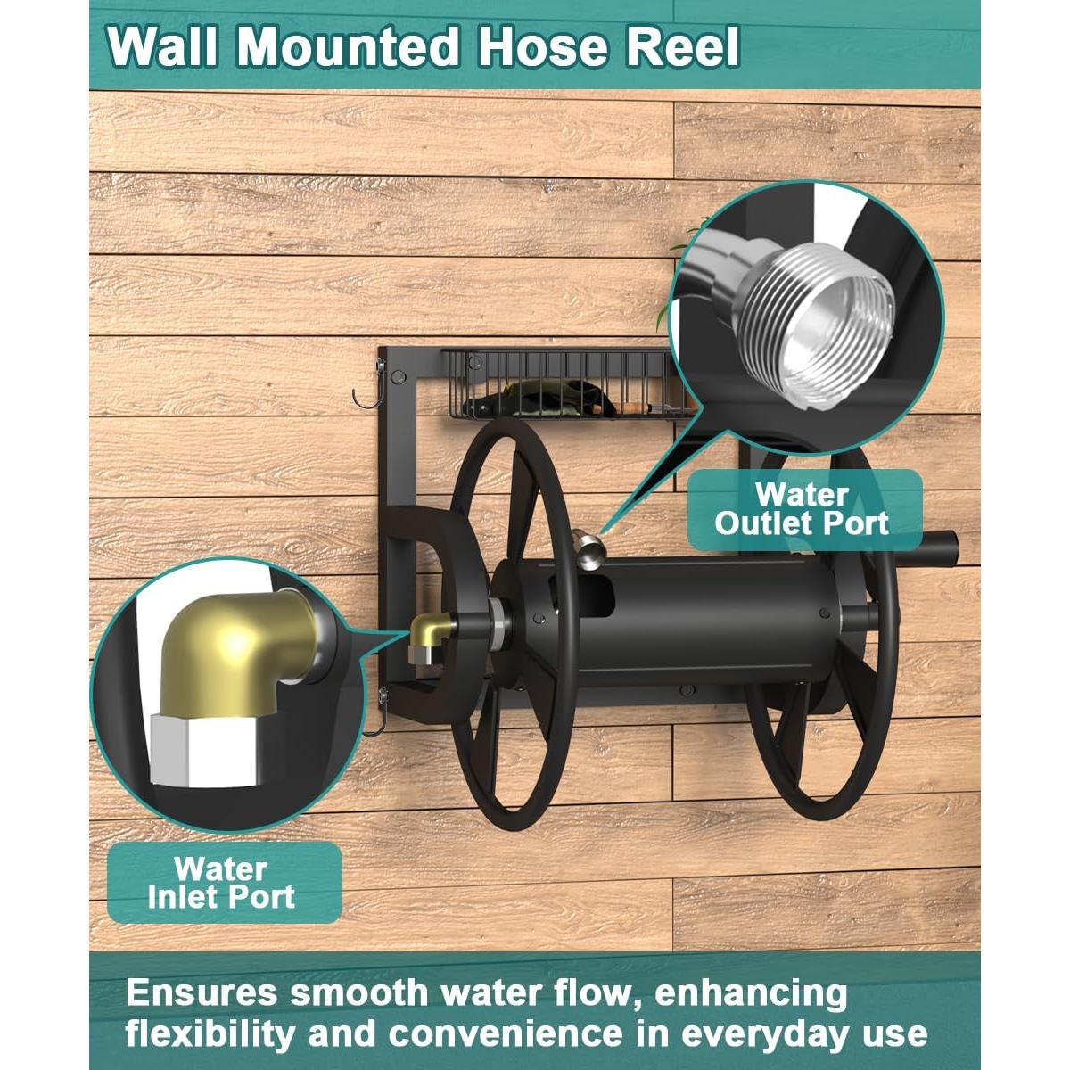 Carrete de Manguera Montado en Pared Artigarden 38,10 m