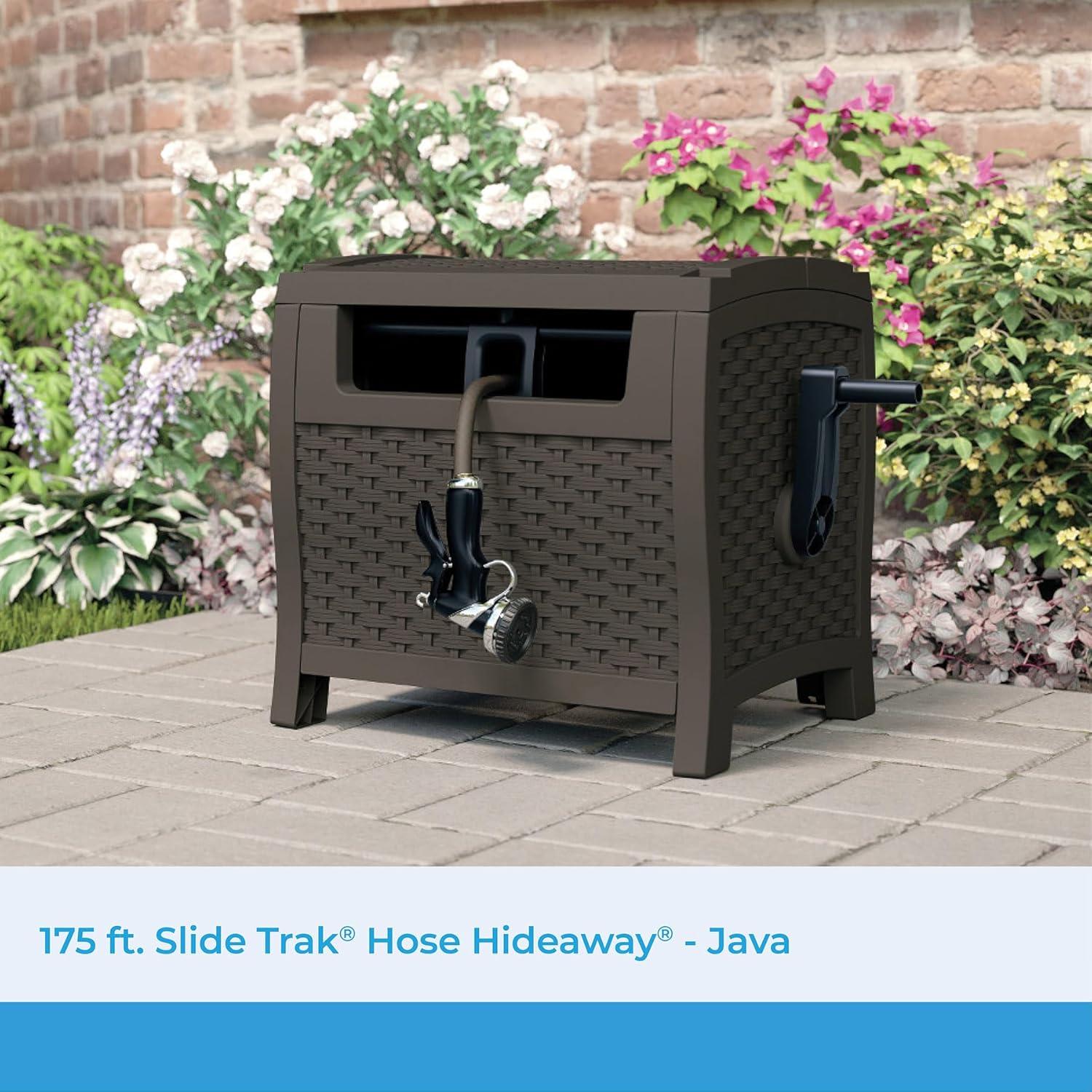 Carrete de Manguera Suncast 53.34 m Estilo Wicker Marrón