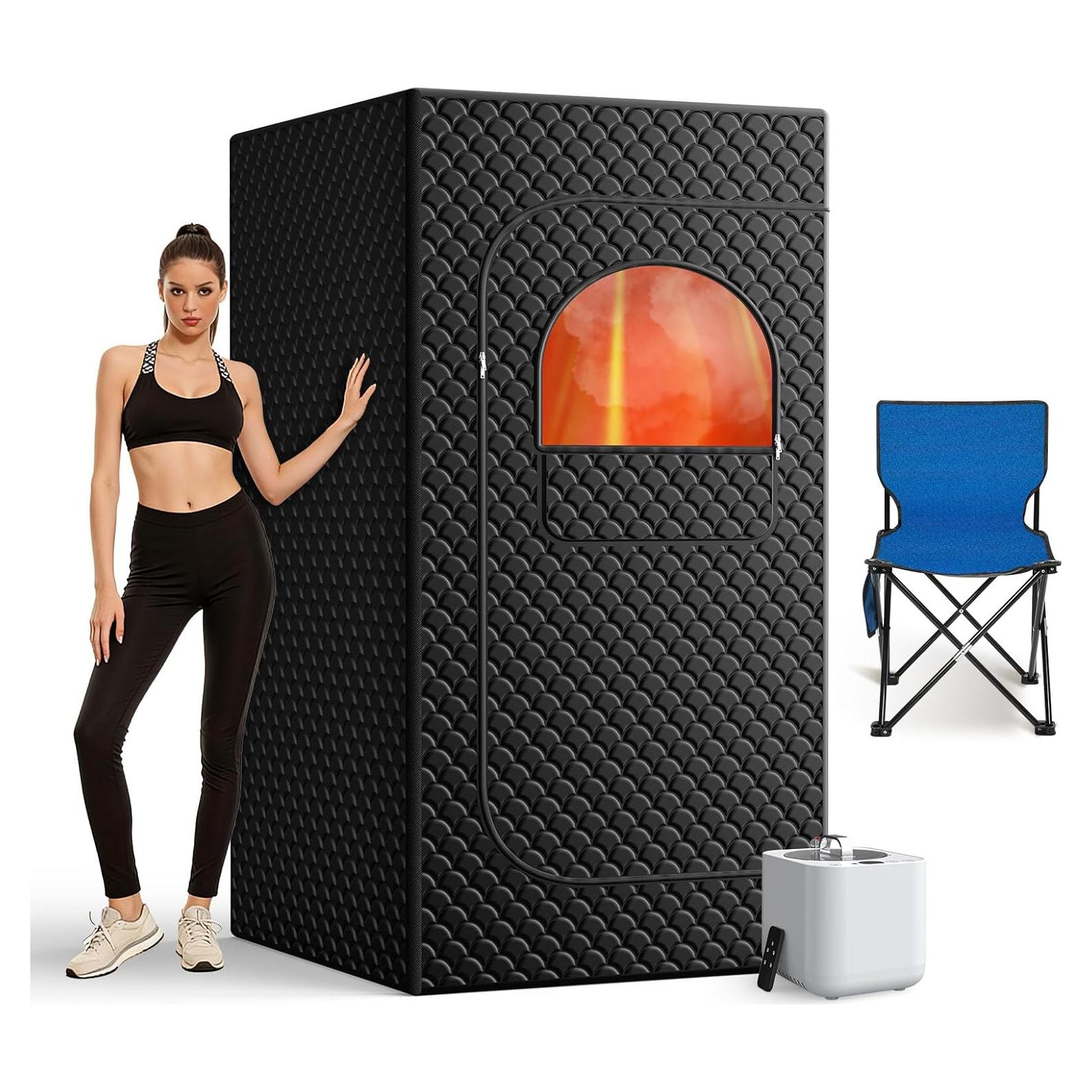 Sauna Portátil de Vapor Personal 1200W con Control Remoto