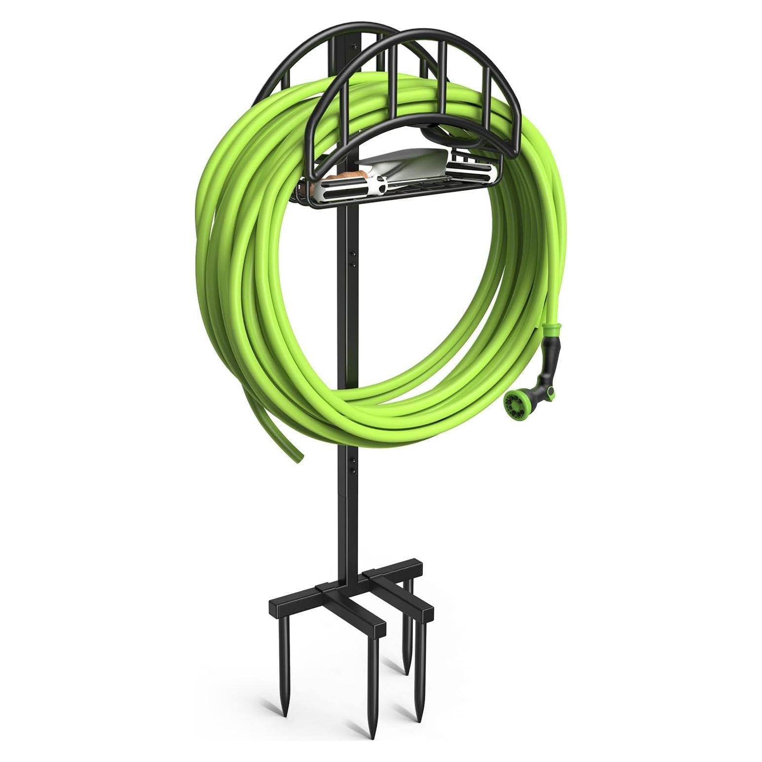 Soporte para Manguera de Jardín Yumatum con Canasta 45.72m