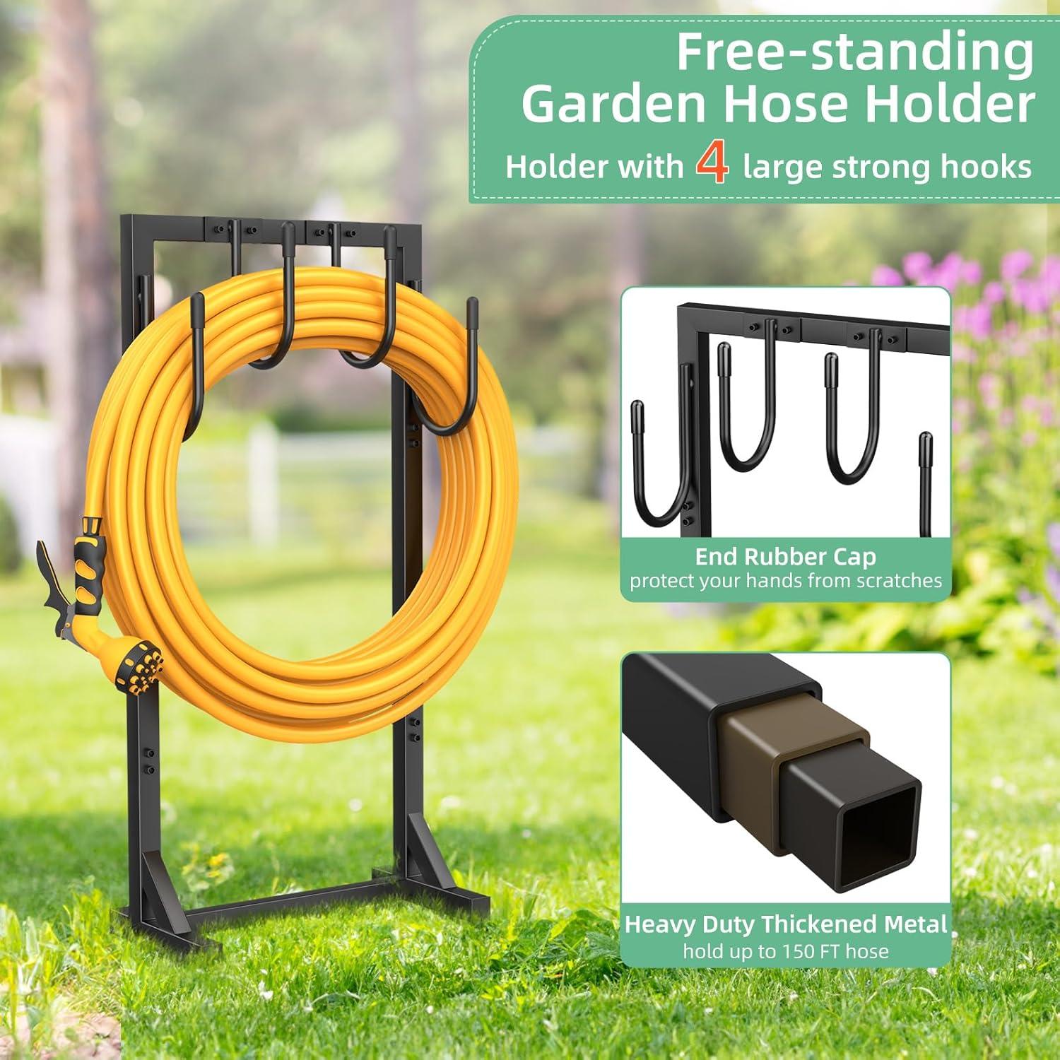 Soporte para Manguera de Jardín Yumatum 4 Ganchos 2.69 kg