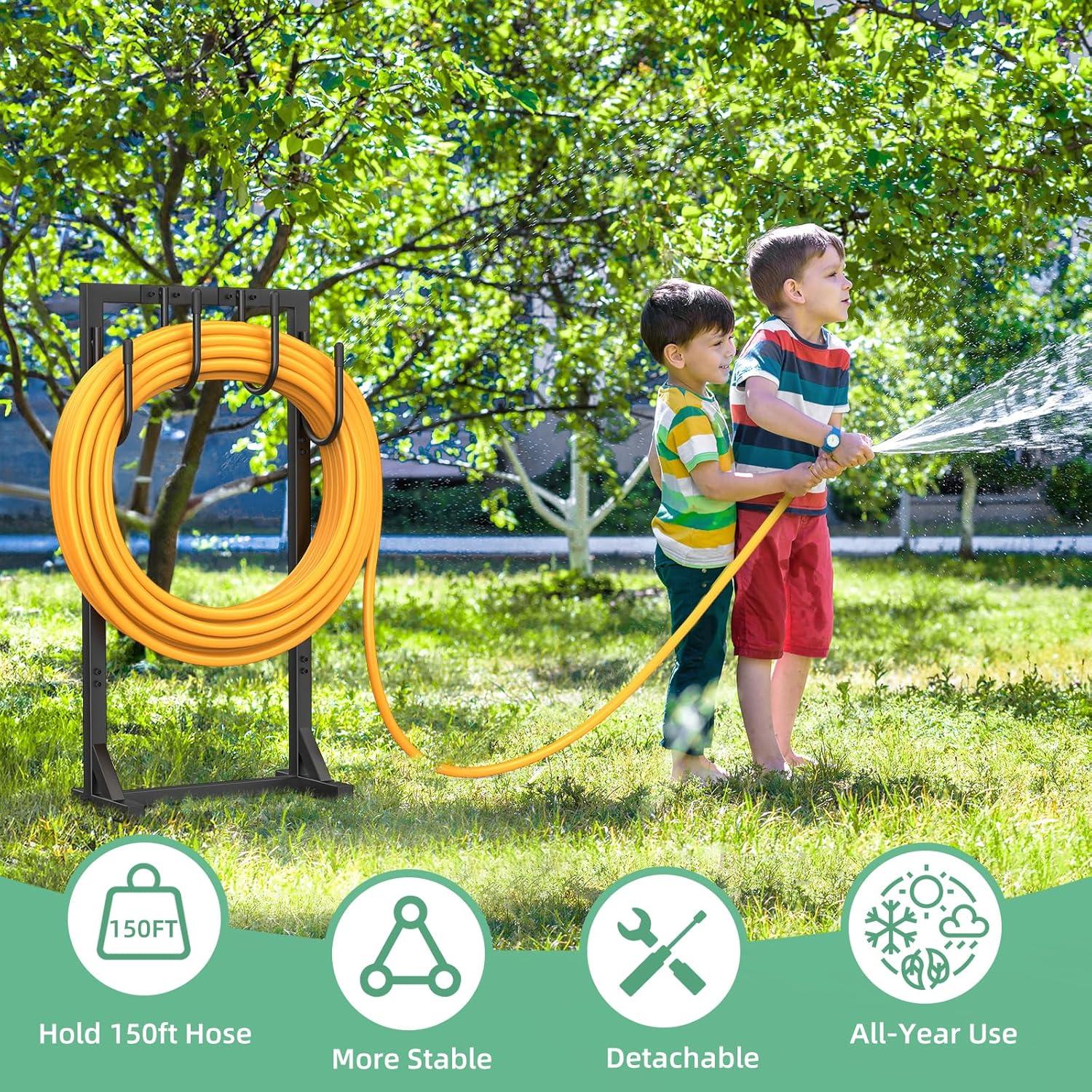 Soporte para Manguera de Jardín Yumatum 4 Ganchos 2.69 kg