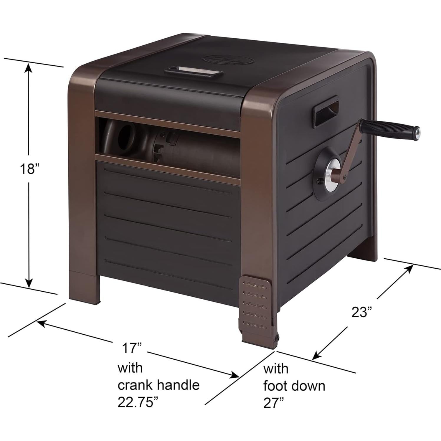 Caja de Almacenamiento de Manguera Liberty Garden 778 200 pies Bronce