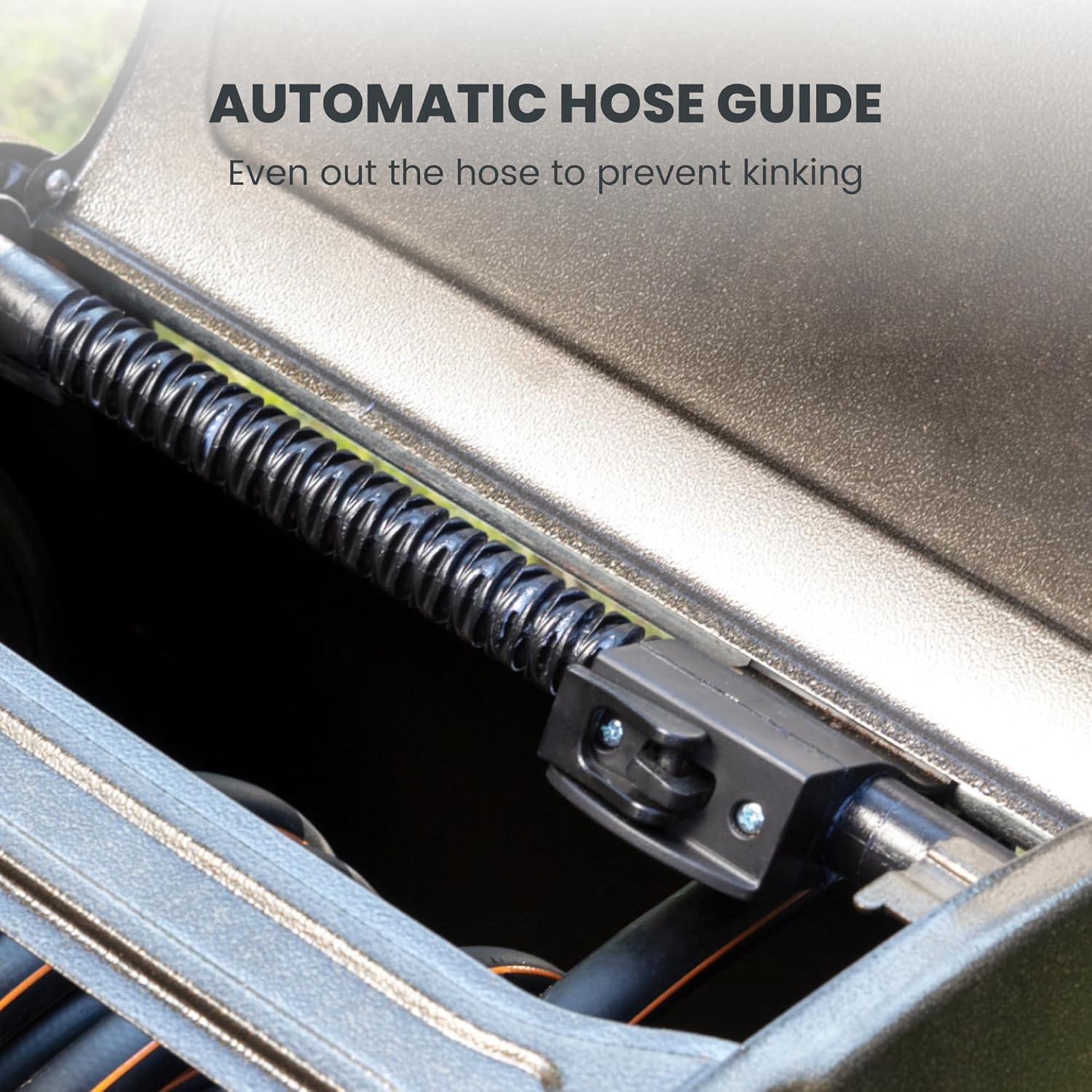 Carrete de Manguera Giraffe Tools SW5 Metal 150 pies Verde