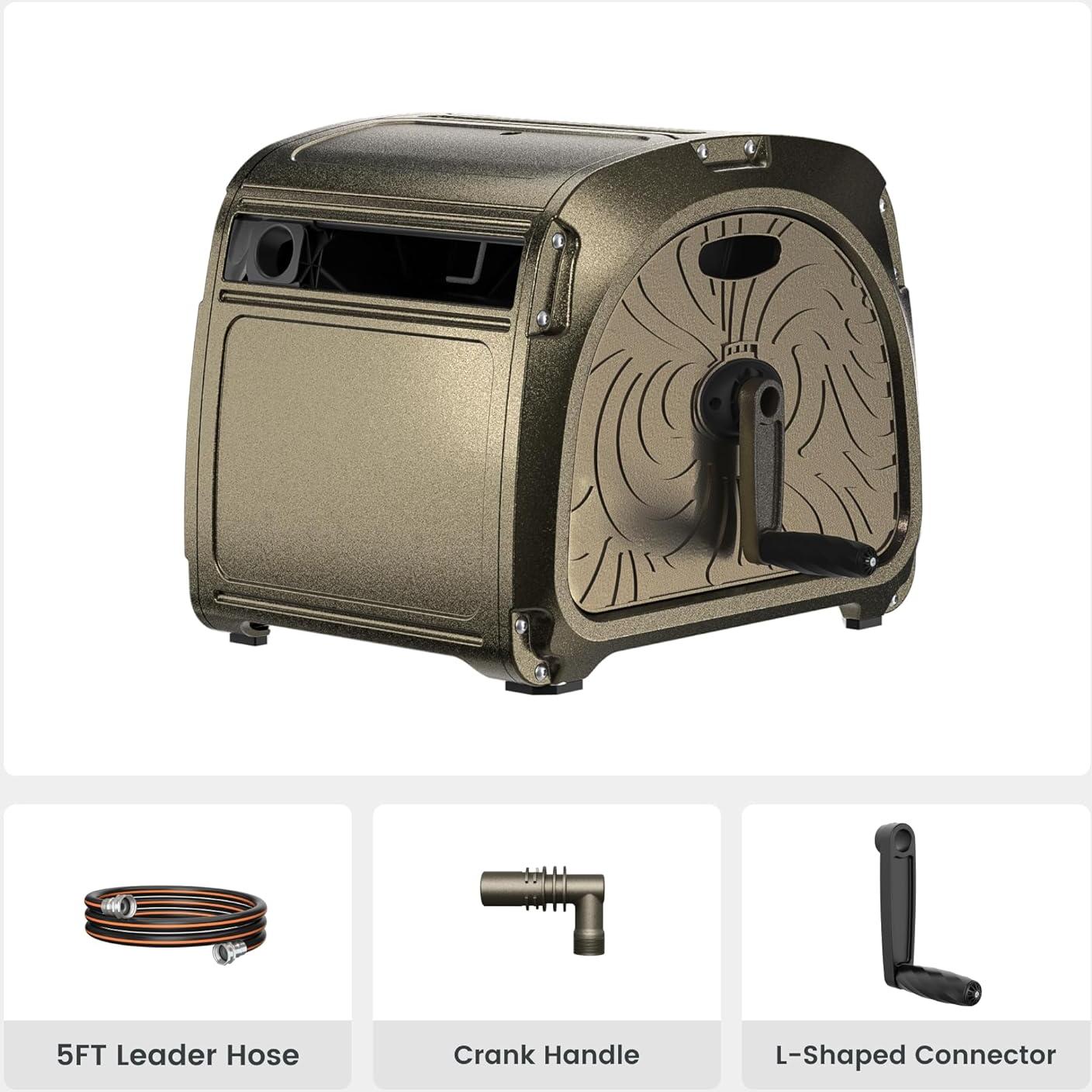 Carrete de Manguera Giraffe Tools SW5 Metal 150 pies Verde