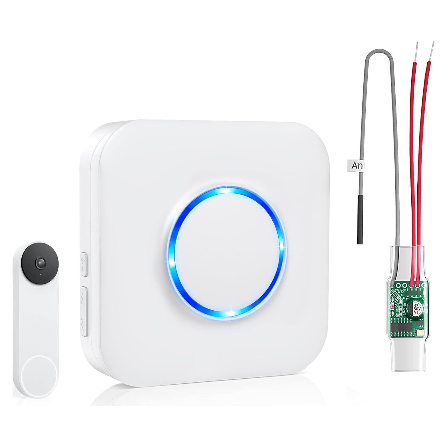 Timbre Inalámbrico Satisure para Google Nest 2ª Gen - Extensor
