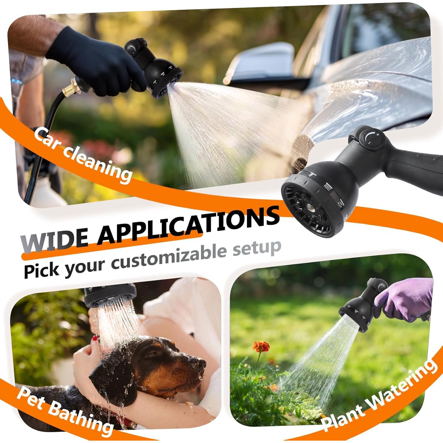 Carrete de Manguera de Jardín Retráctil Wikiwiki 30.48 m