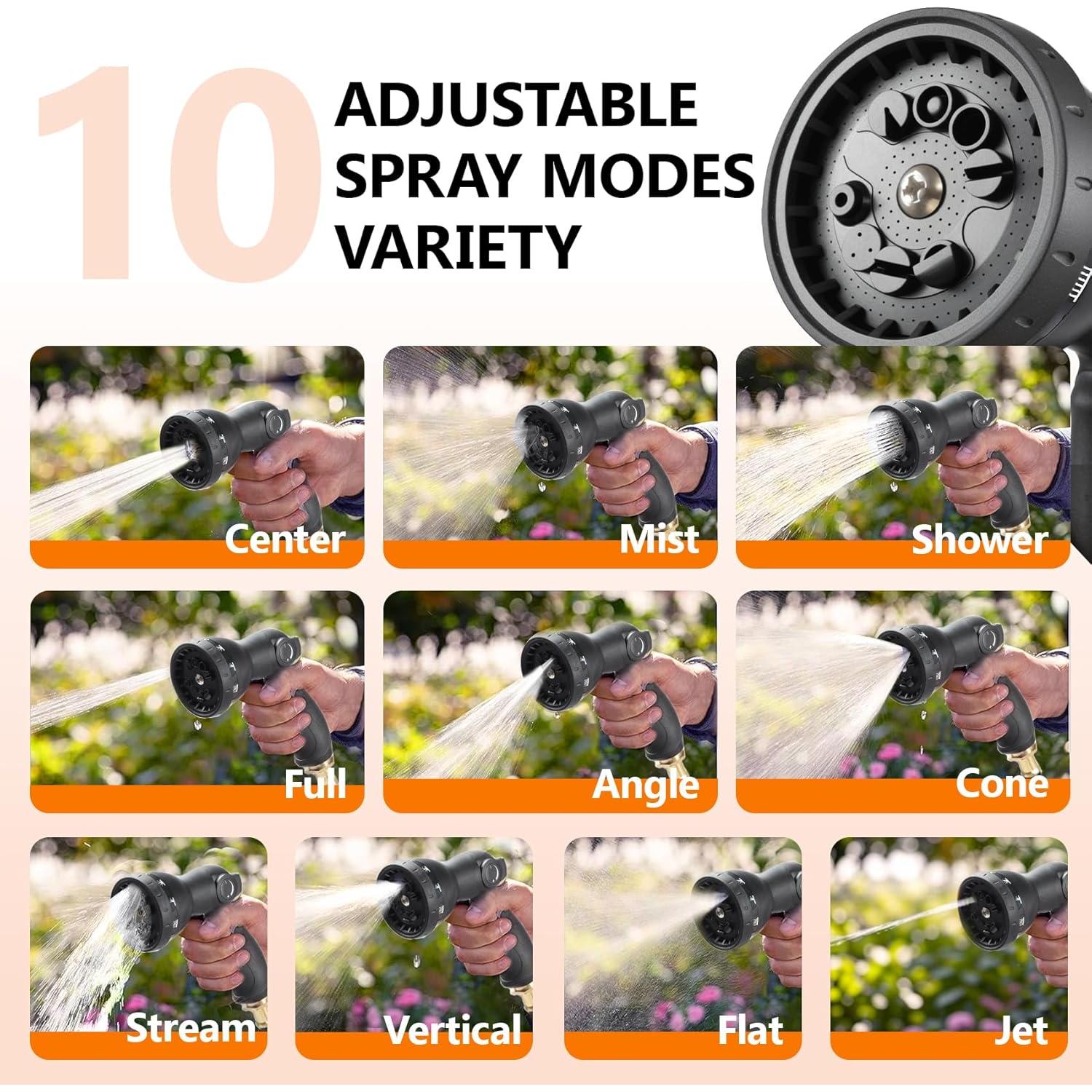 Carrete de Manguera de Jardín Retráctil Wikiwiki 30.48 m