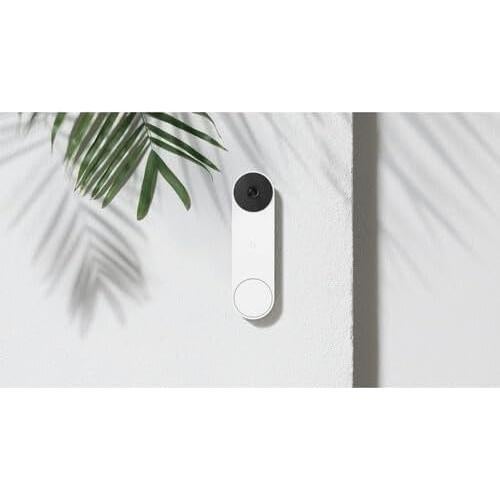 Timbre inteligente con video Google Nest - Batería - Blanco