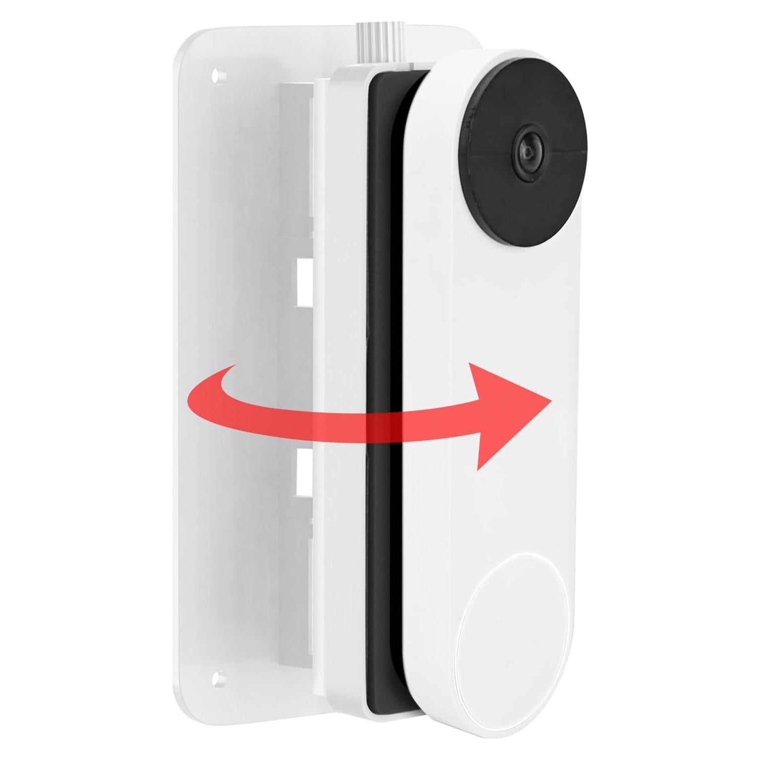 Soporte Ajustable para Timbre Google Nest y Blink - Blanco