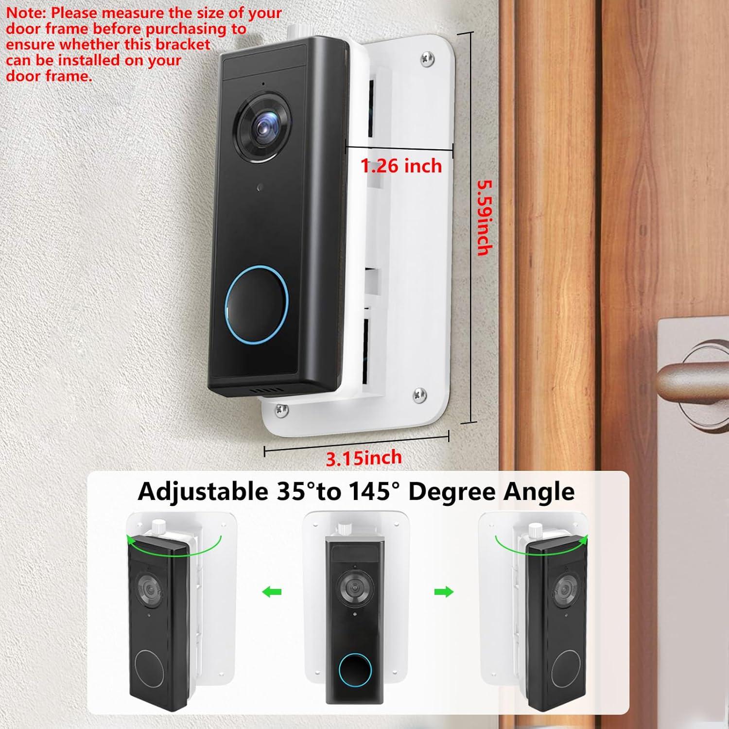 Soporte Ajustable para Timbre Google Nest y Blink - Blanco