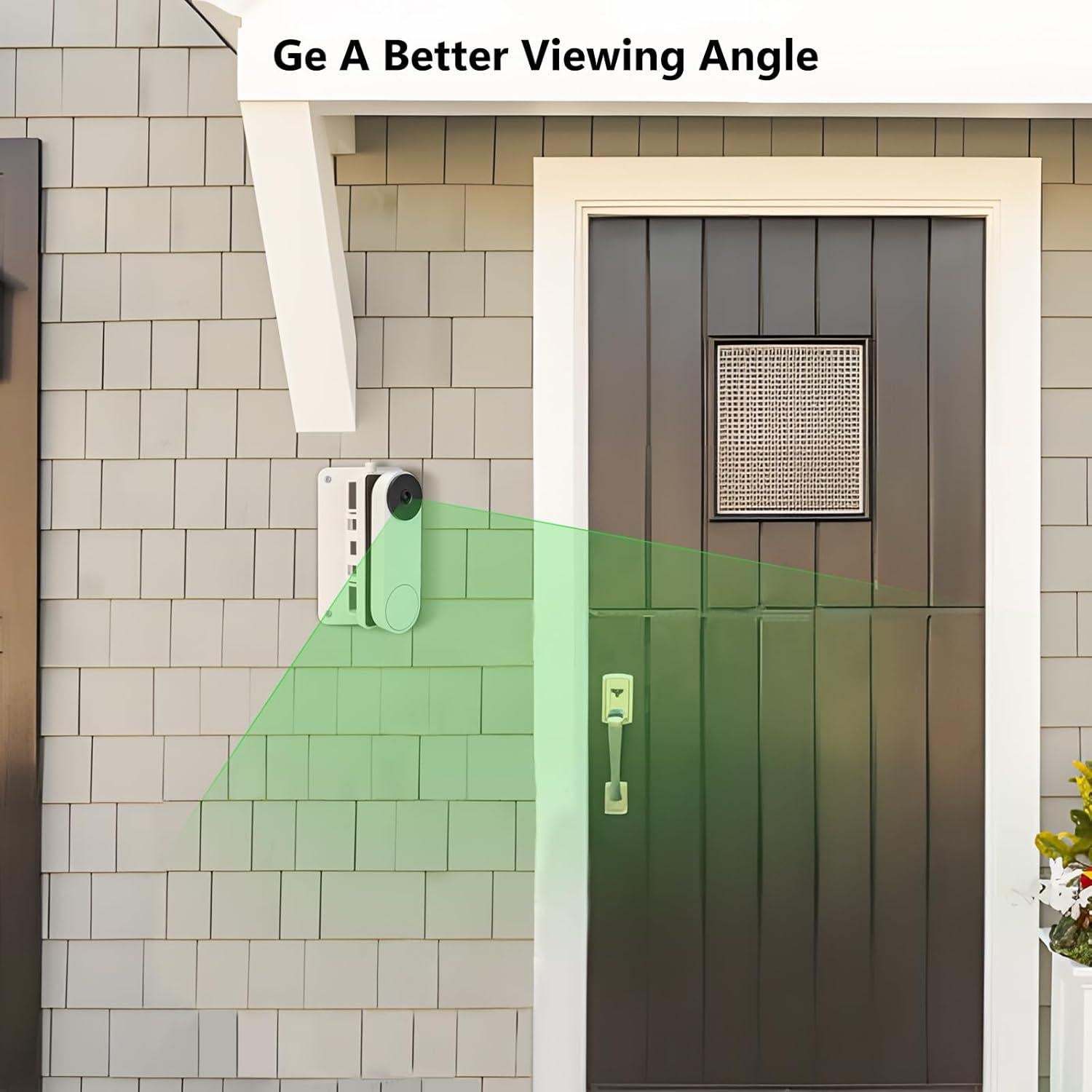 Soporte Ajustable para Timbre Google Nest y Blink - Blanco