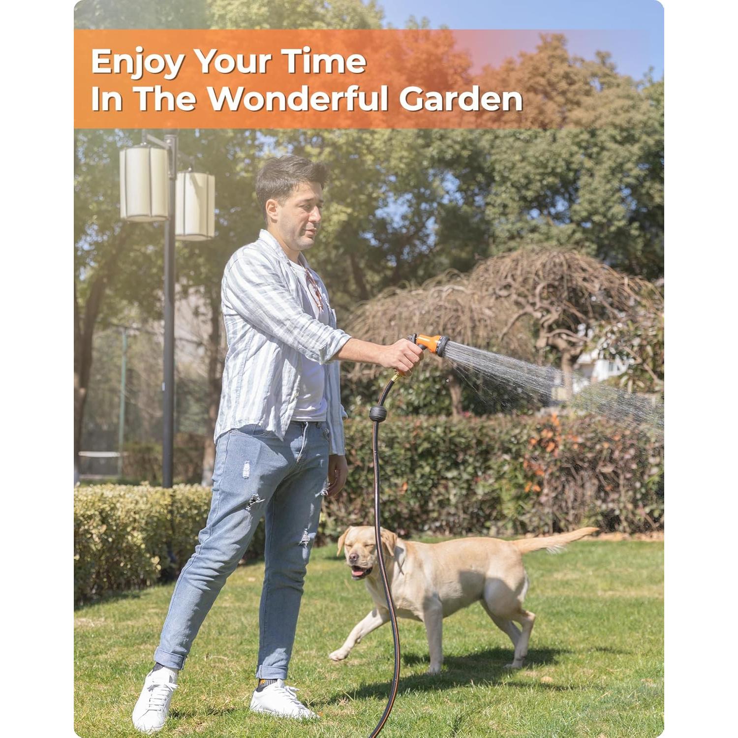 Carrete de Manguera de Jardín Ayleid 39,62 m Montaje Pared