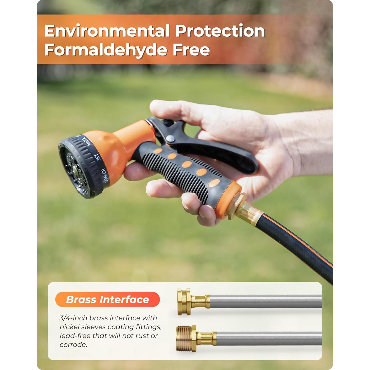 Carrete de Manguera de Jardín Ayleid 39,62 m Montaje Pared