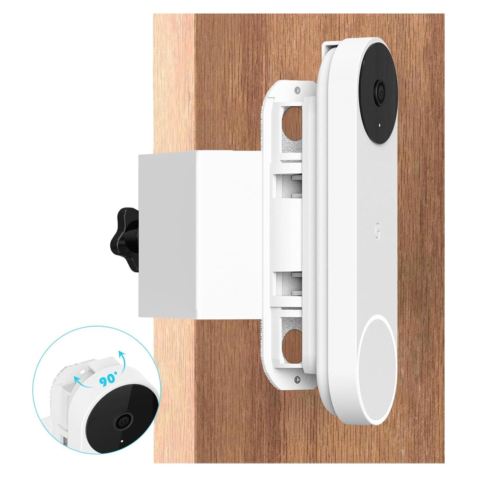 Soporte Antirrobo para Timbre Google Nest Batería Blanco
