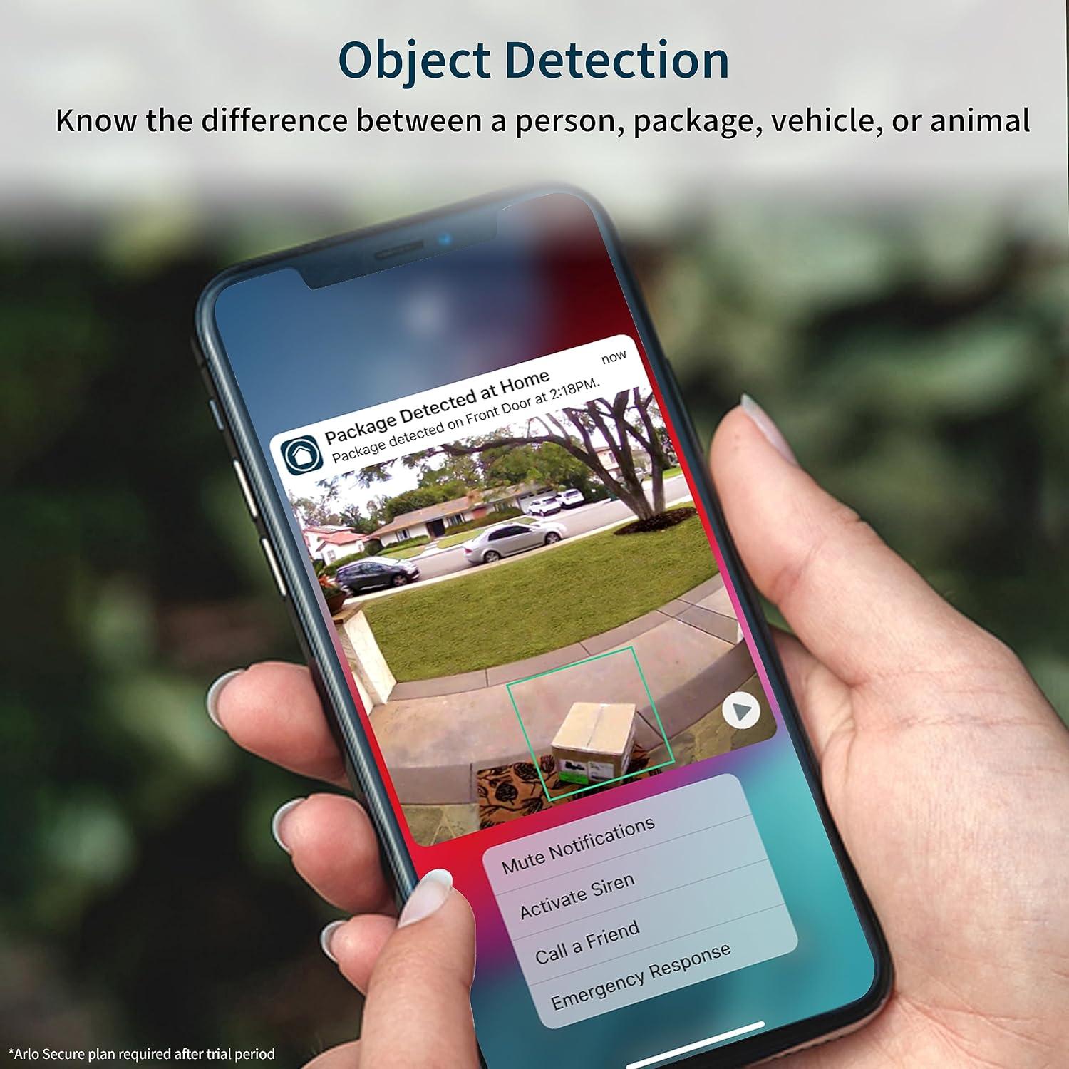 Timbre de Video Arlo 2K HD con Chime 2, Blanco