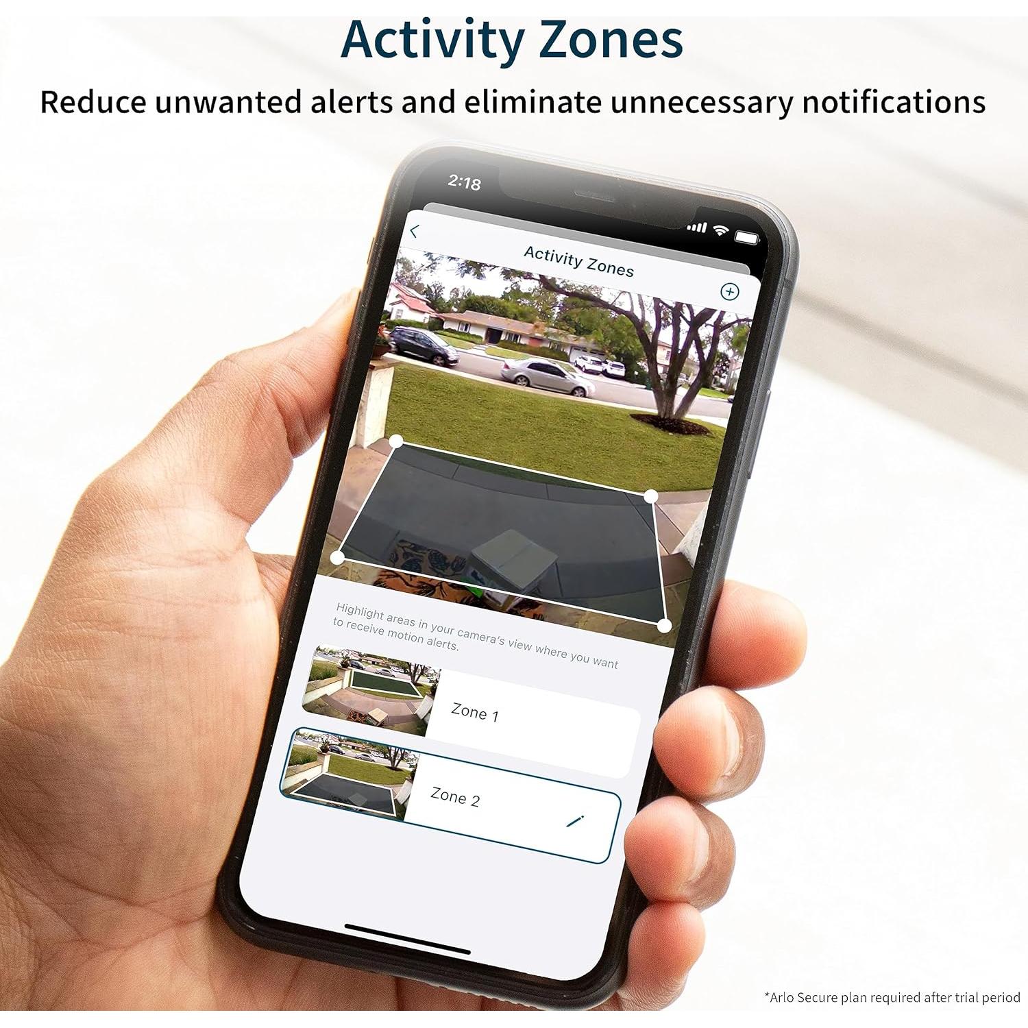 Timbre de Video Arlo 2K HD con Chime 2, Blanco