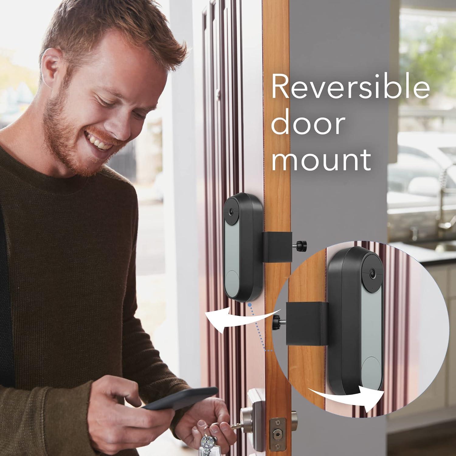 Soporte Antirrobo Wasserstein para Timbre Google Nest - Instalación Sin Perforación