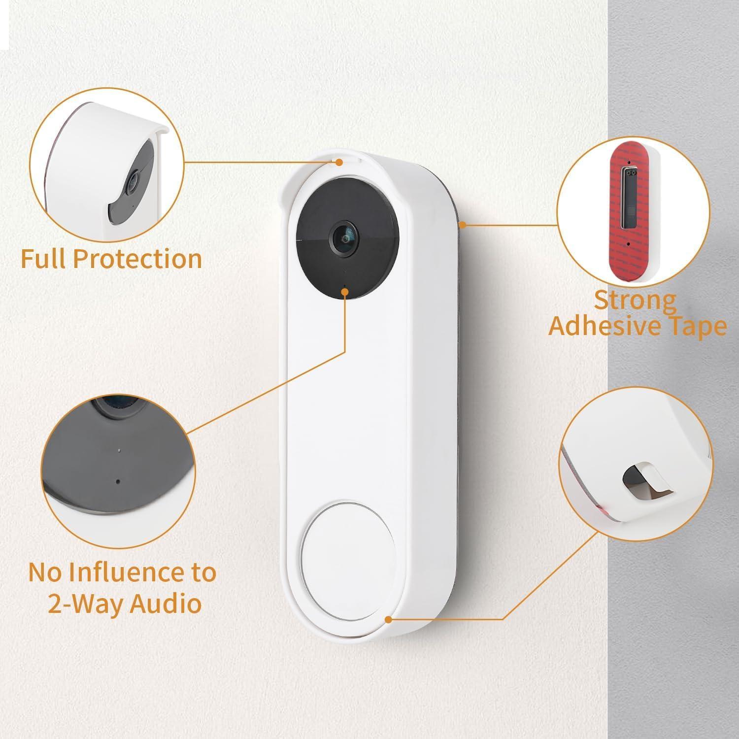 Soporte Adhesivo Wochel para Timbre Google Nest Blanco