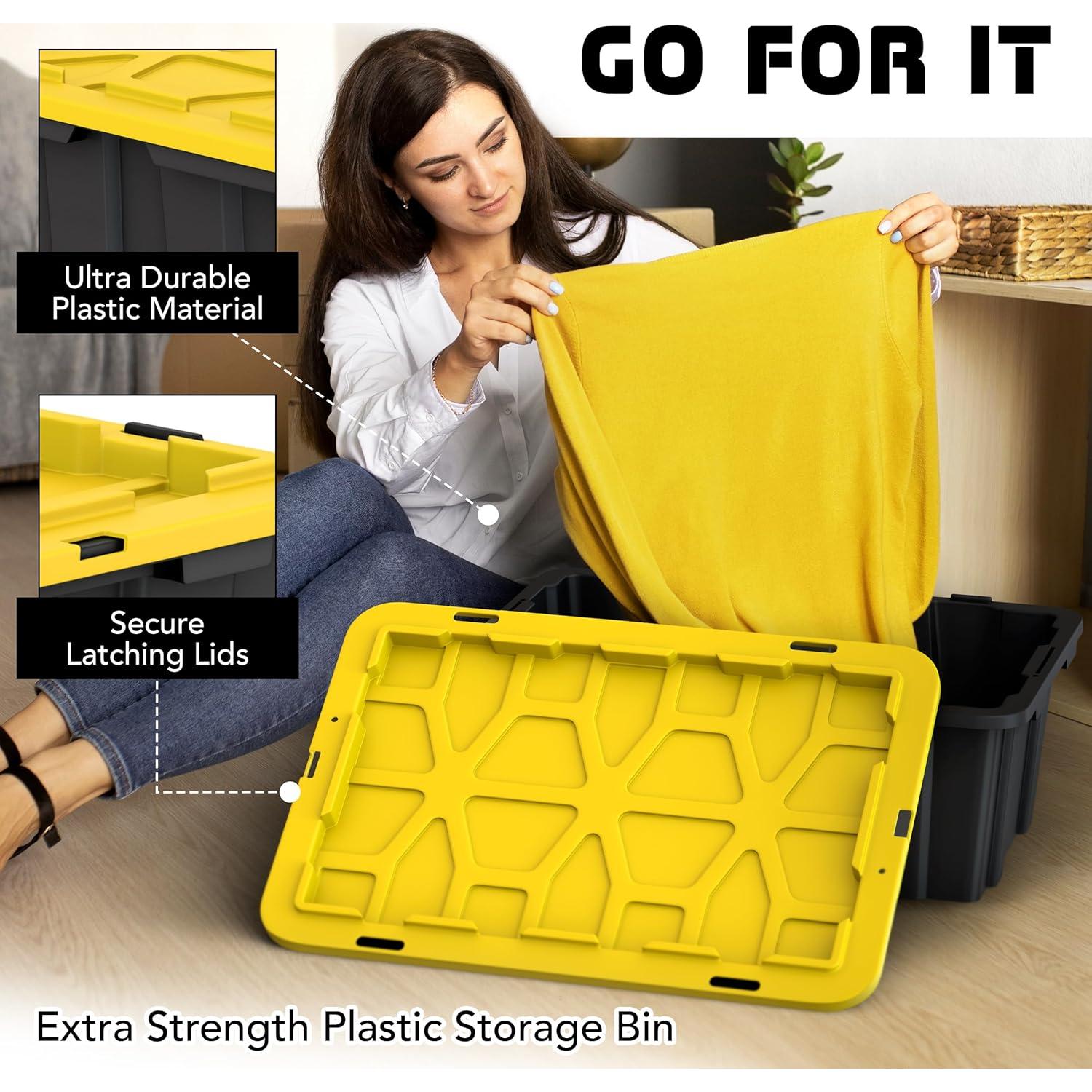 Pack de 8 Contenedores de Almacenamiento 12 Galones Lifetime Home