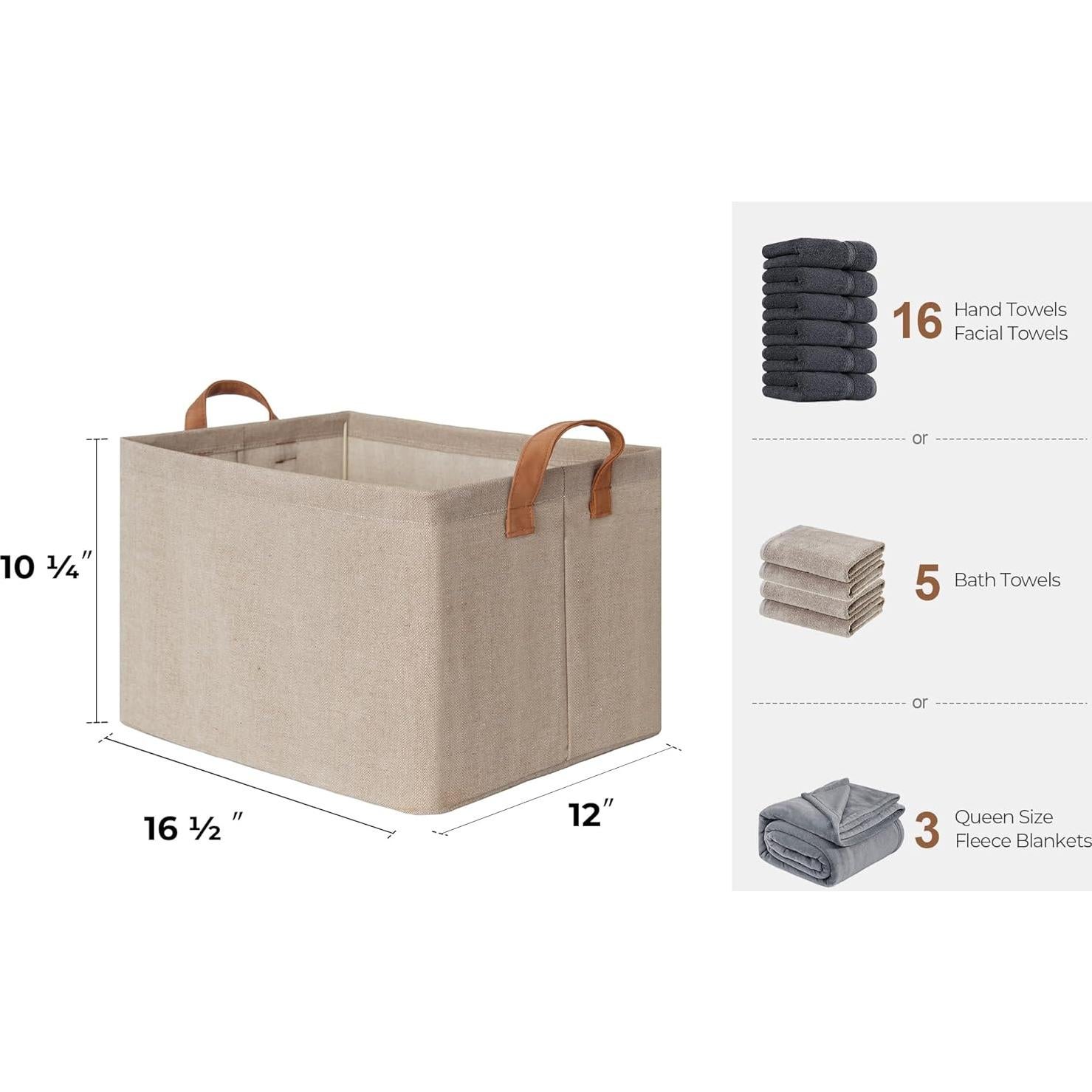 Cajas de Almacenamiento StorageWorks 31L Marrón y Beige - 2 Unidades