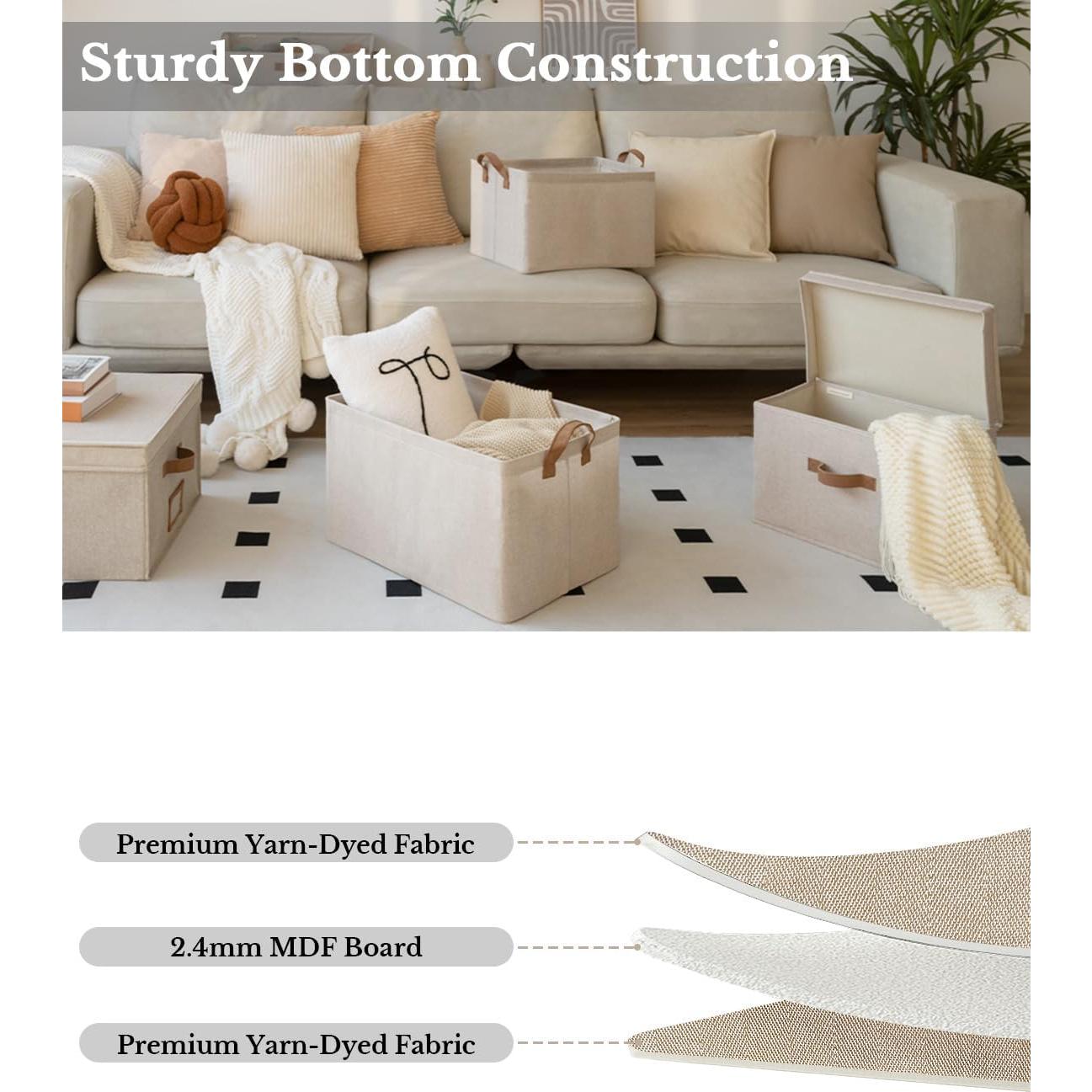 Cajas de Almacenamiento StorageWorks 31L Marrón y Beige - 2 Unidades