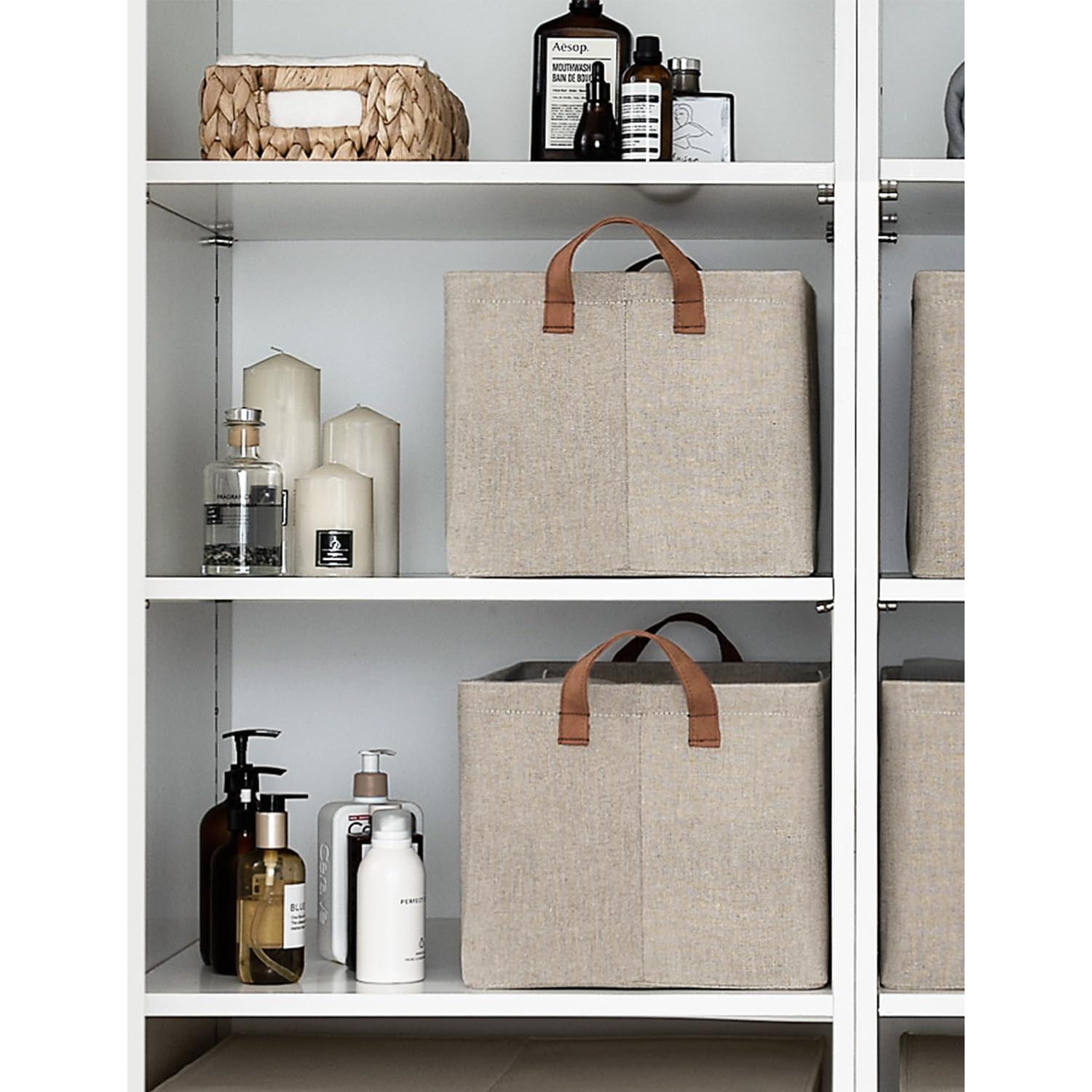 Cajas de Almacenamiento StorageWorks 31L Marrón y Beige - 2 Unidades