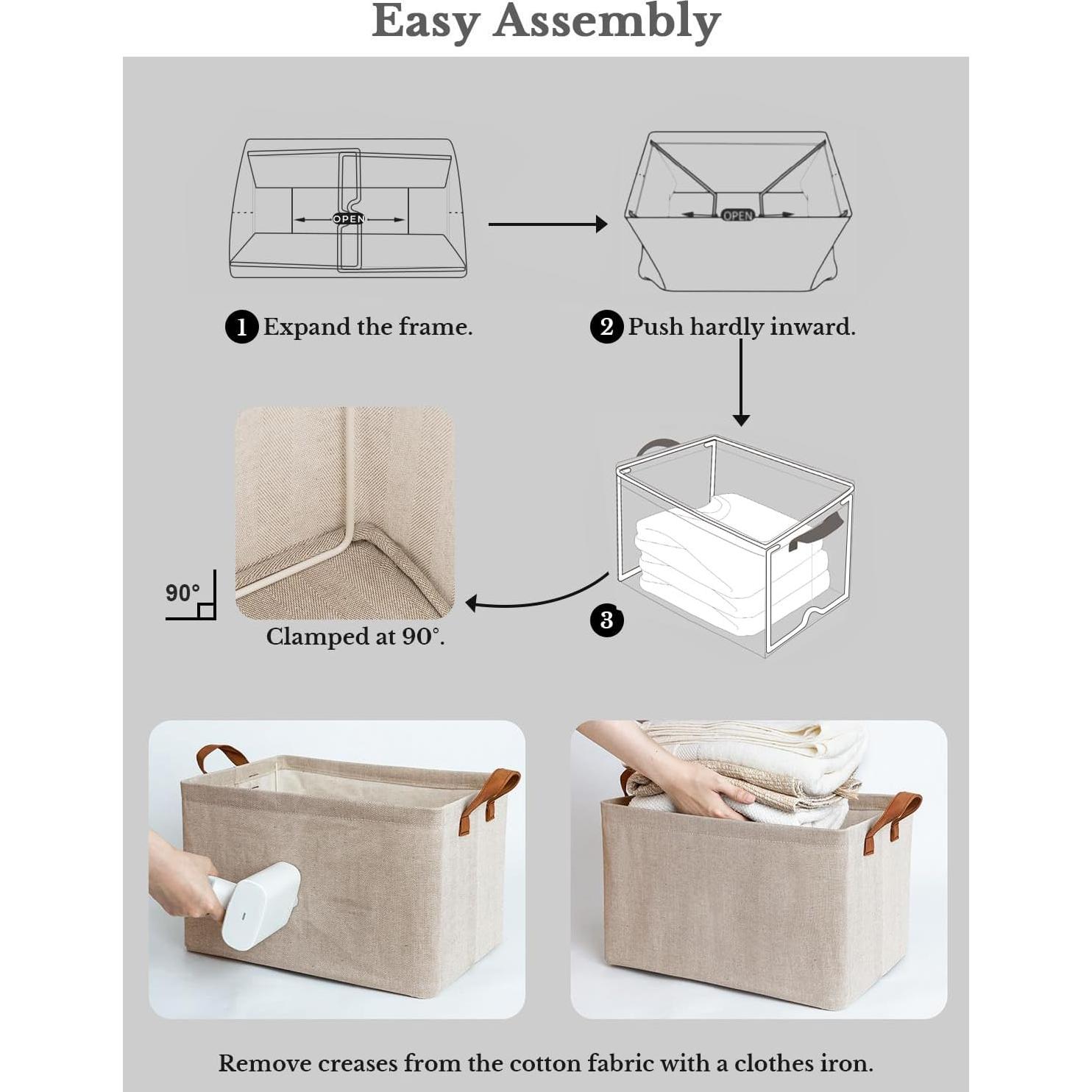 Cajas de Almacenamiento StorageWorks 31L Marrón y Beige - 2 Unidades