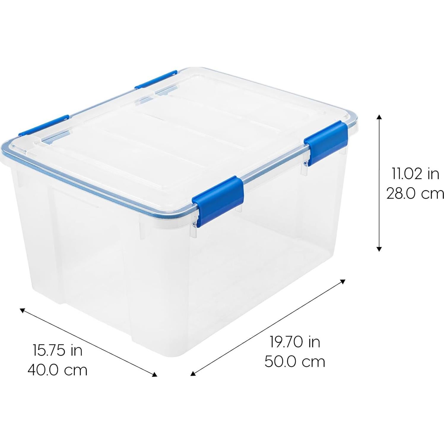 Contenedores de Almacenamiento IRIS USA 44 Qt 2 Paquete