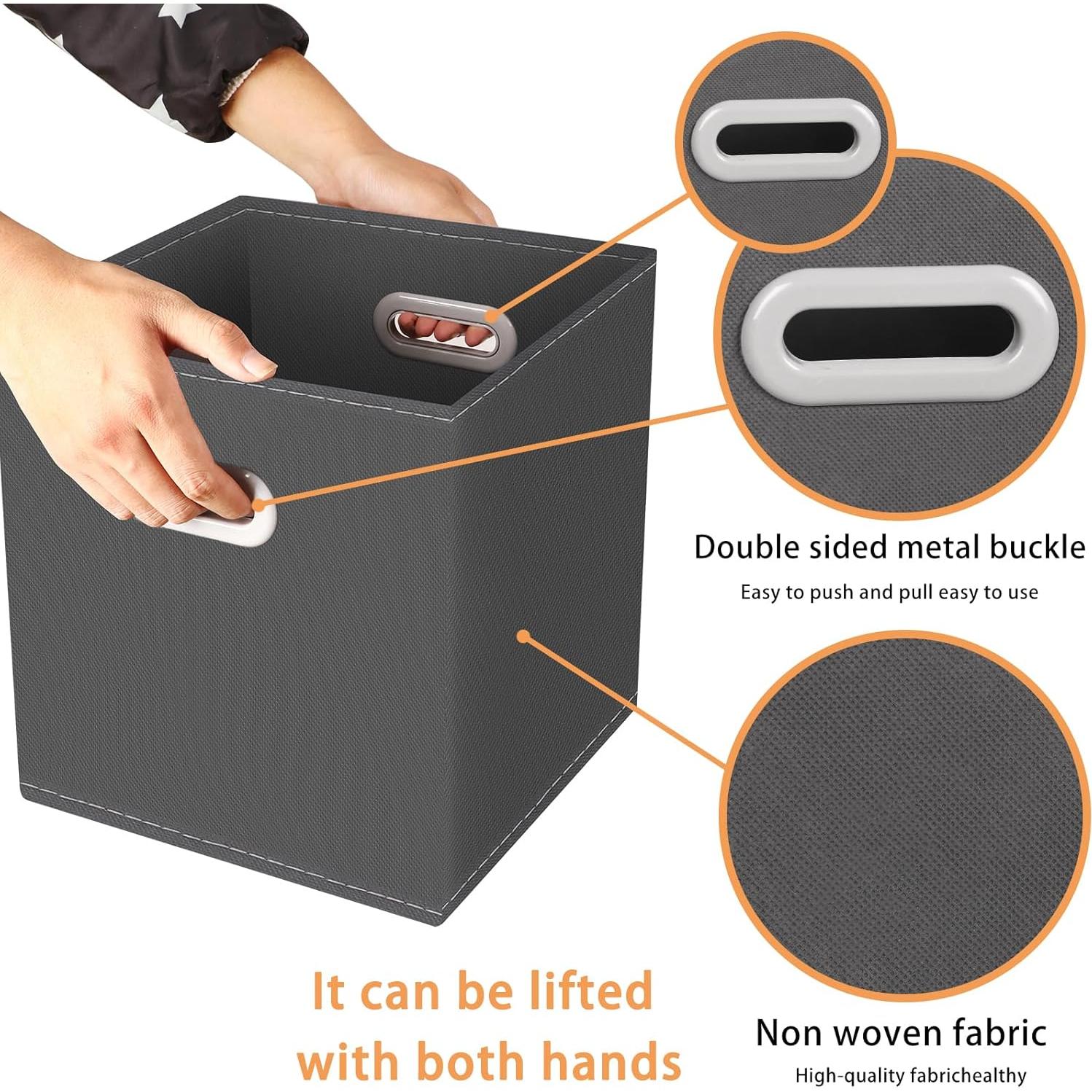 Cajas de almacenamiento Yunkeeper 3 unidades 27,94 cm gris