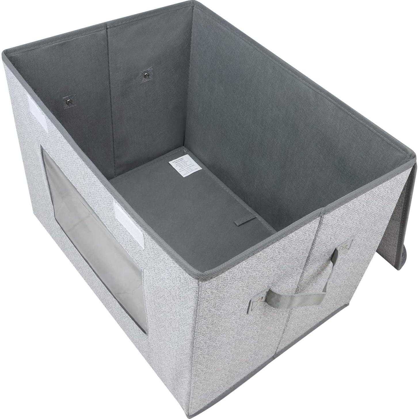 Cajas de Almacenamiento Plegables Univivi 4-Pack 40L Gris