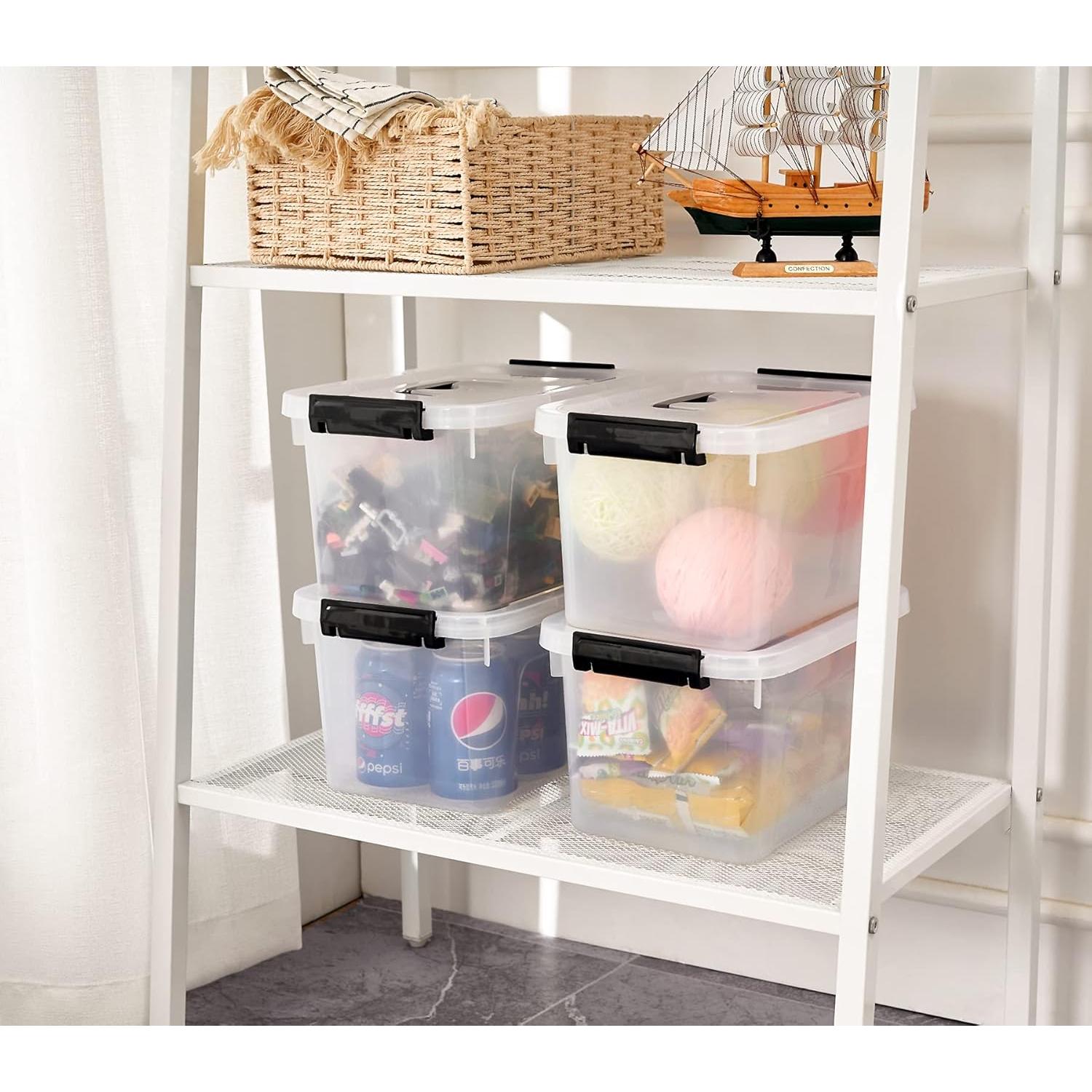 Cajas de Almacenamiento Plástico Transparente JUJIAJIA 6L