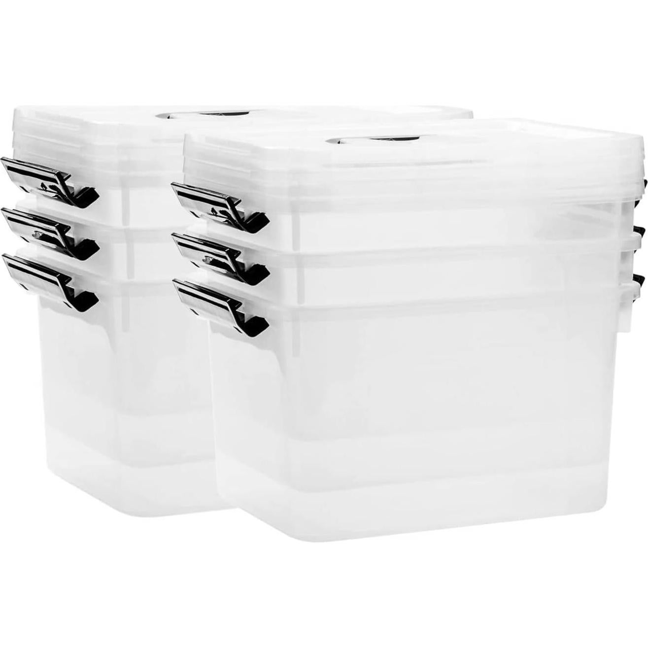 Cajas de Almacenamiento Plástico Transparente JUJIAJIA 6L