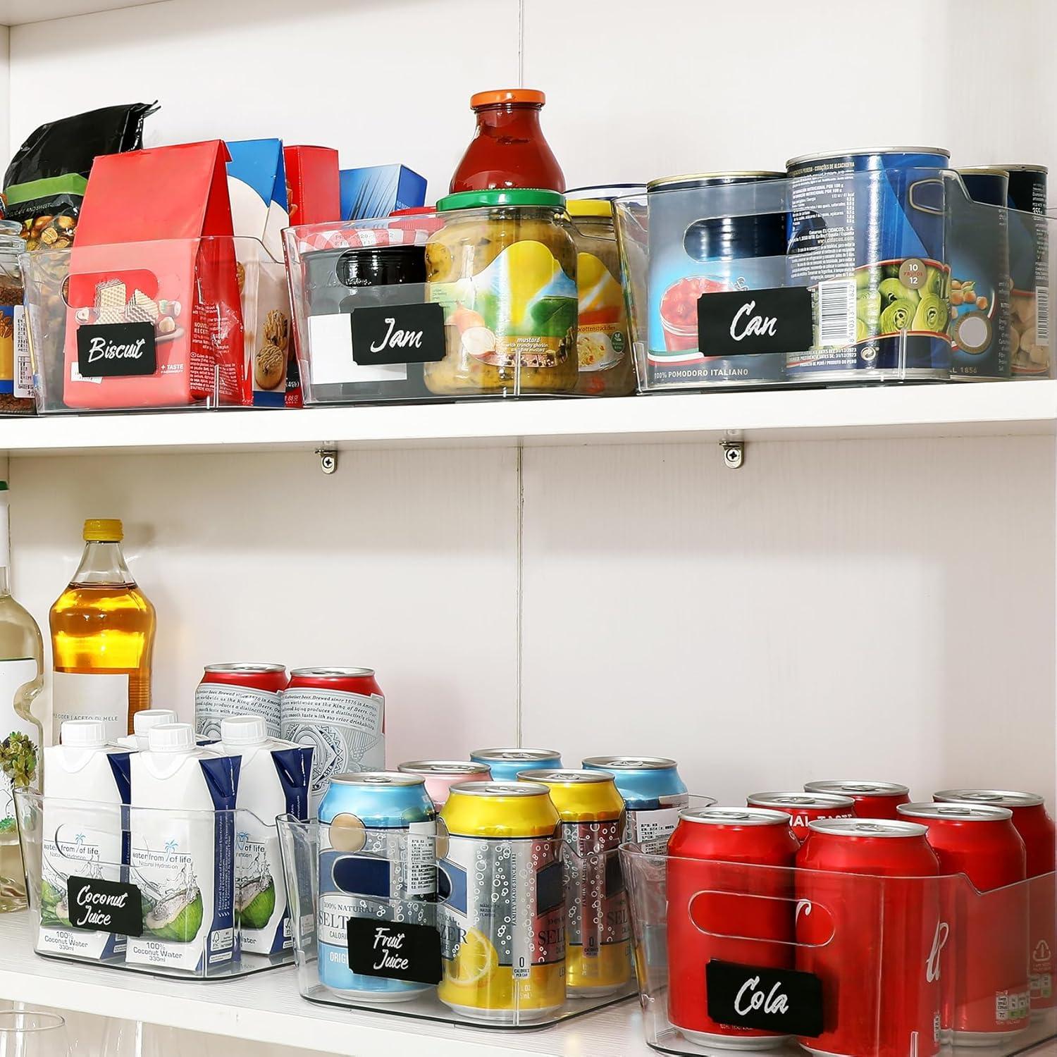 12 Bins de Almacenamiento Transparentes LANDNEOO 3.7L Multiusos