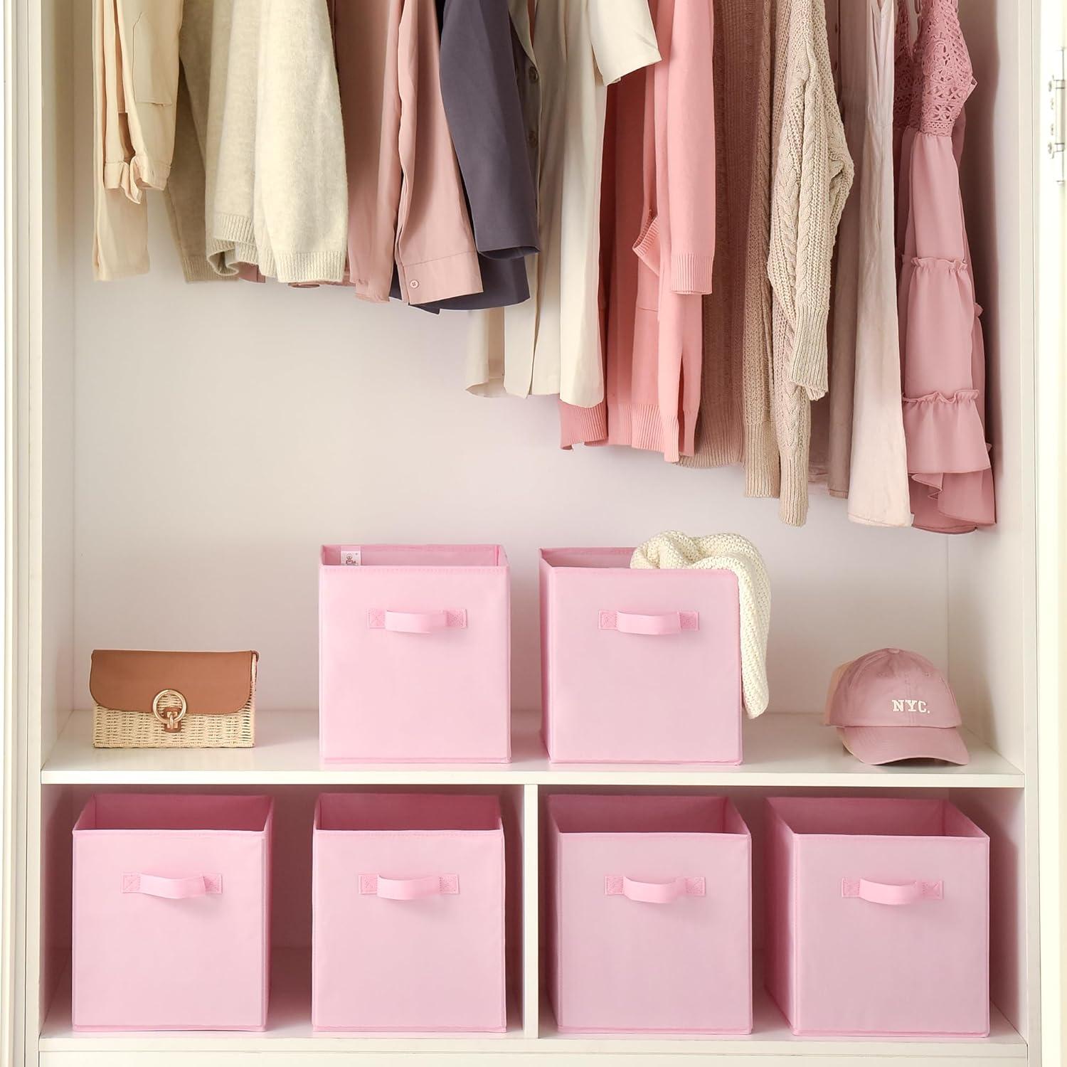 Cajas de Almacenamiento Plegables GRANNY SAYS Rosa 11 cm - 6 Pzas