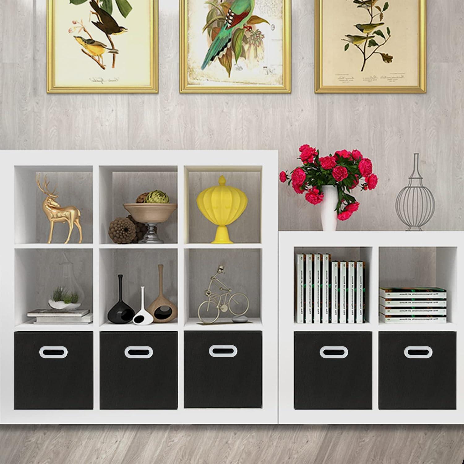 Cestas de Almacenamiento Plegables SEVENDOME 3 Unidades Negro