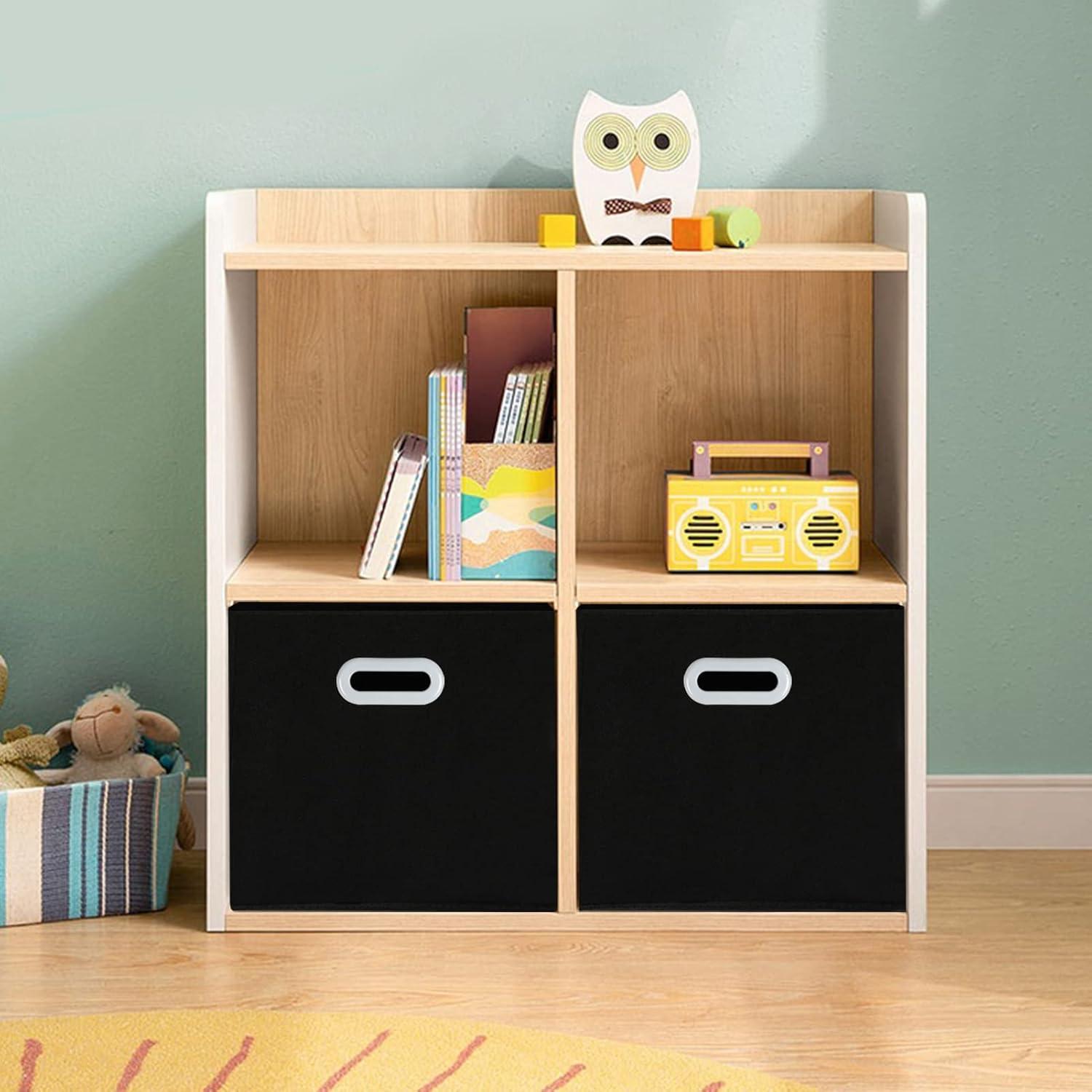 Cestas de Almacenamiento Plegables SEVENDOME 3 Unidades Negro