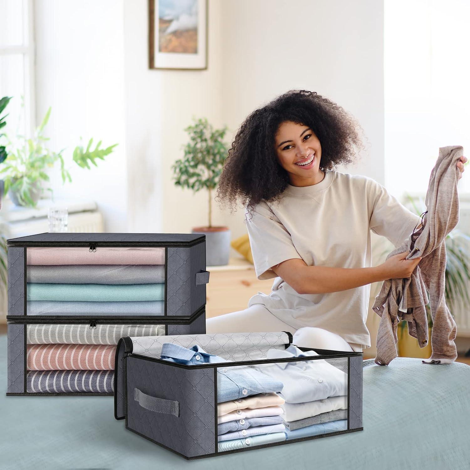 Bolsas de Almacenamiento HomeHacks 3-Pack 35L Gris