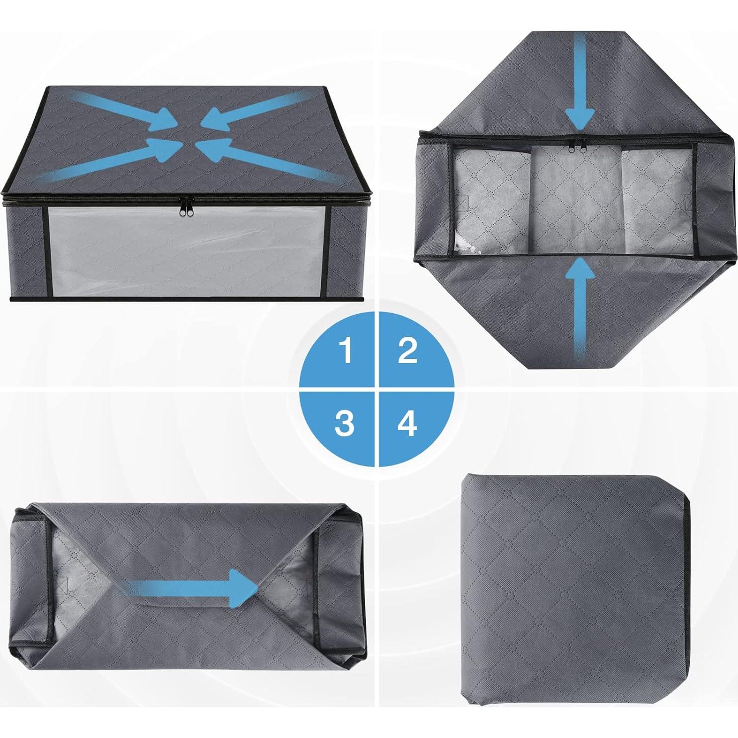 Bolsas de Almacenamiento HomeHacks 3-Pack 35L Gris