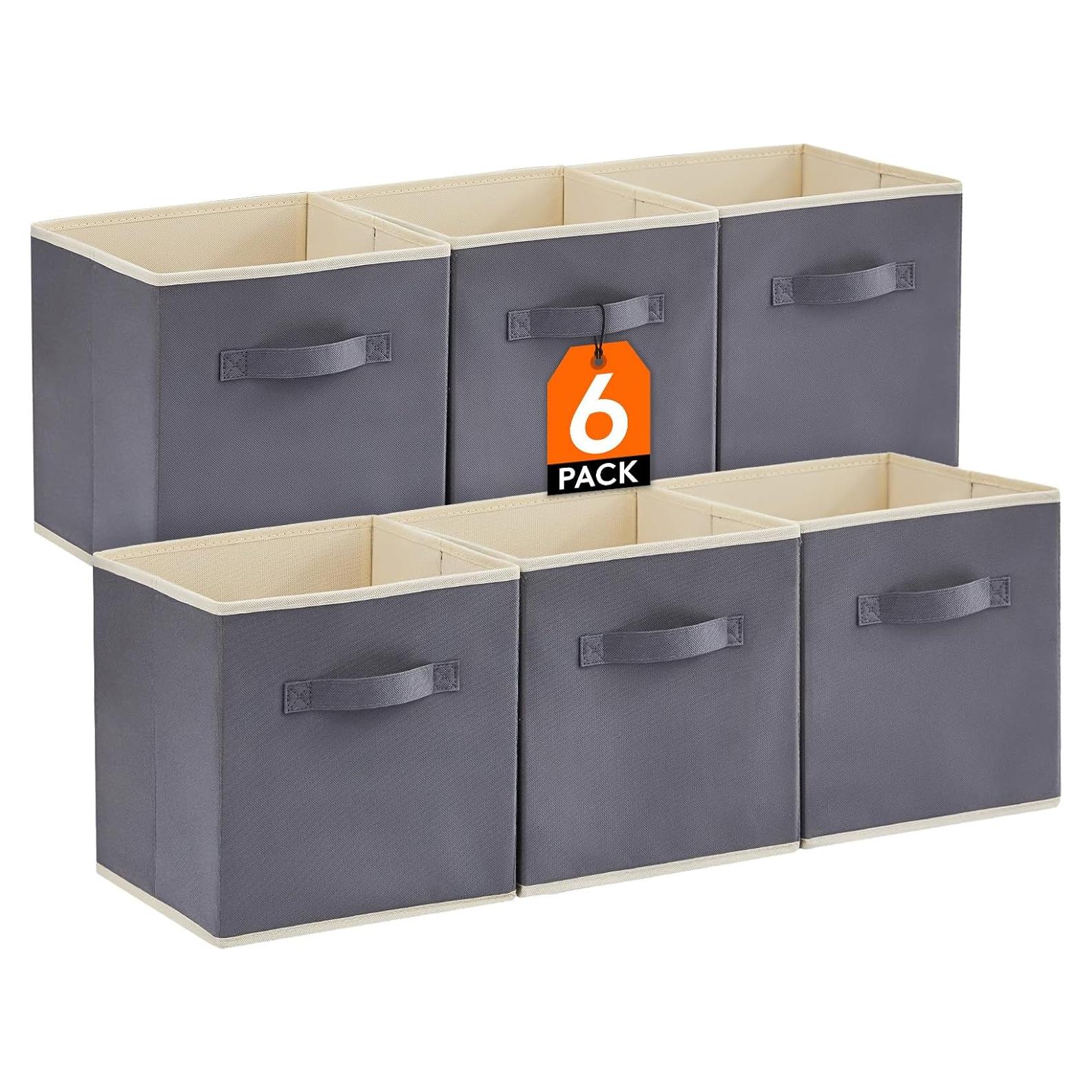 Cestas de Almacenamiento Plegables Lifewit 28 cm Juego de 6