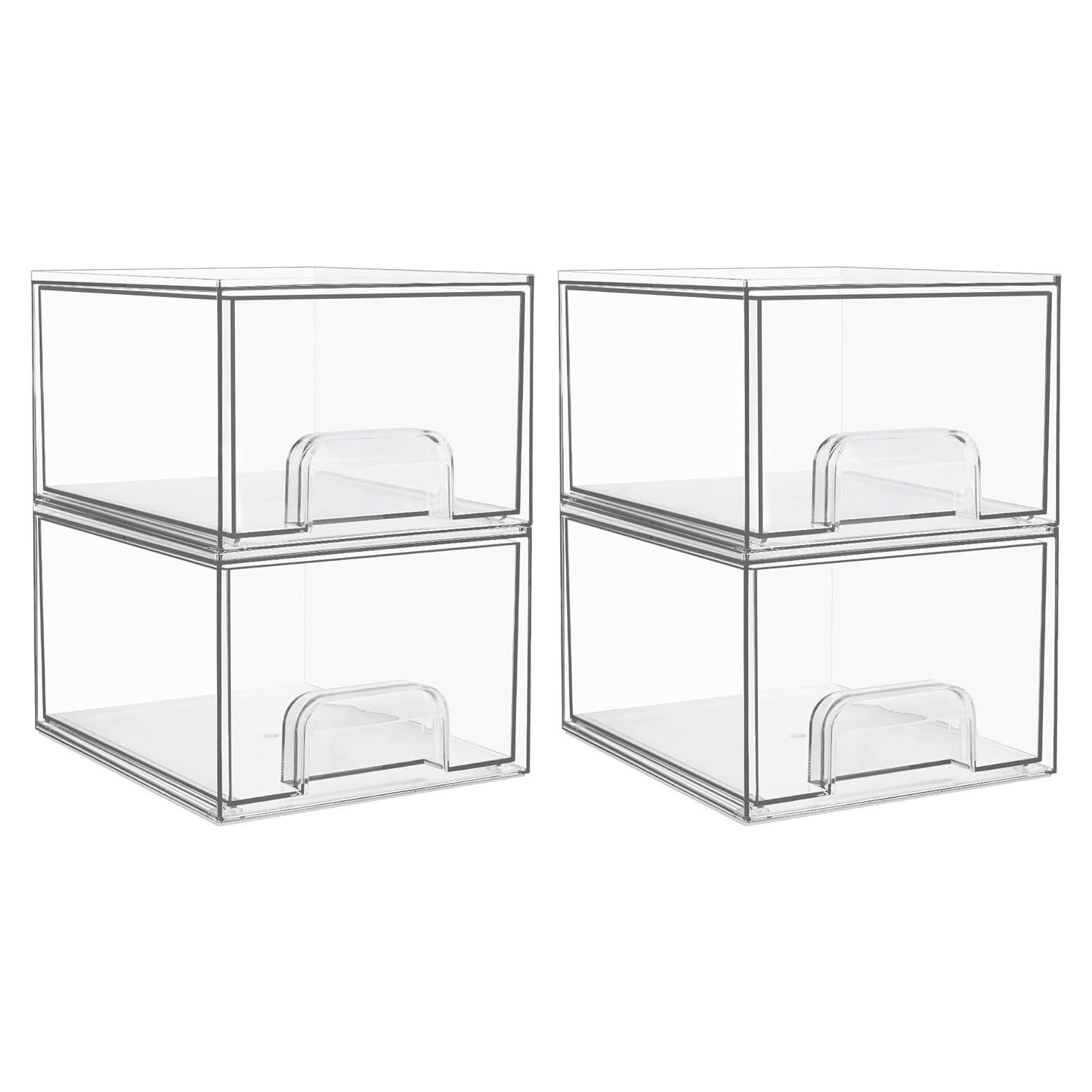 Cajones de Almacenamiento Apilables Vtopmart 4 Piezas 11 cm