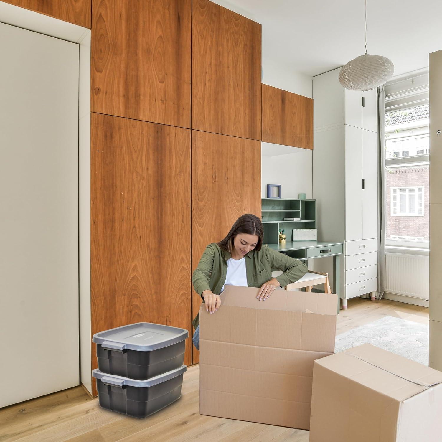 Contenedores de Almacenamiento Rubbermaid Roughneck 3 Gal - 6 Pack