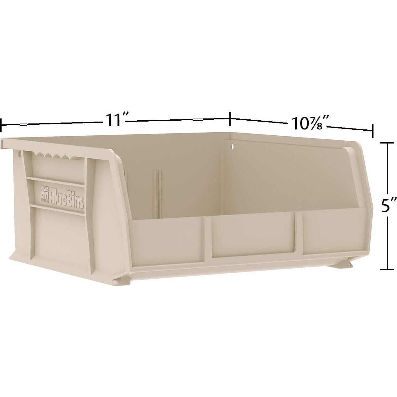 Contenedores Apilables Akro-Mils 30235 27,94x27,94x12,70cm Negro 6u