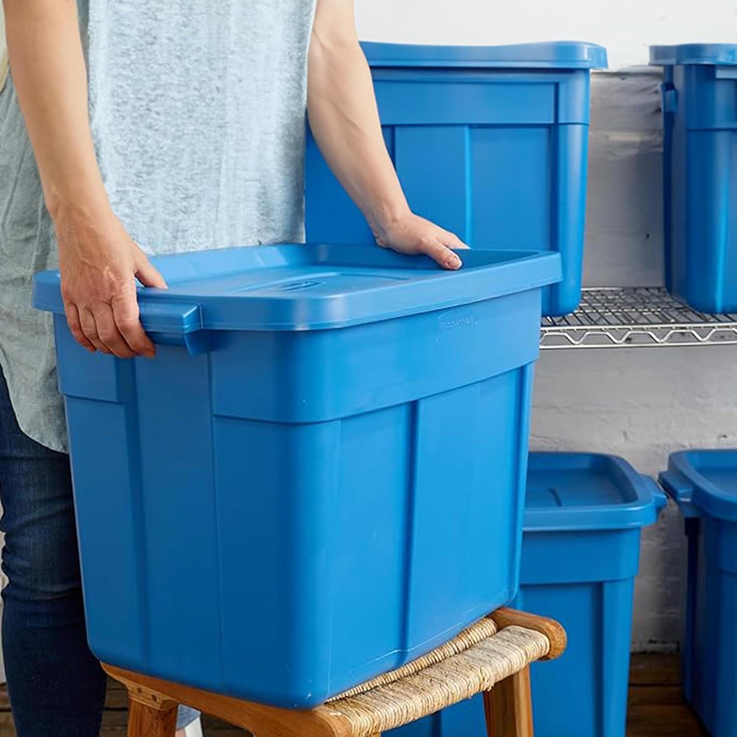 Contenedores de Almacenamiento Rubbermaid Roughneck 18 Gal - 6 Pack