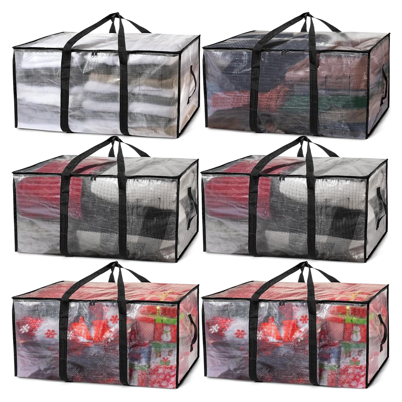 Bolsas de Mudanza ClearSpace 86L Paquete de 6 Transparentes