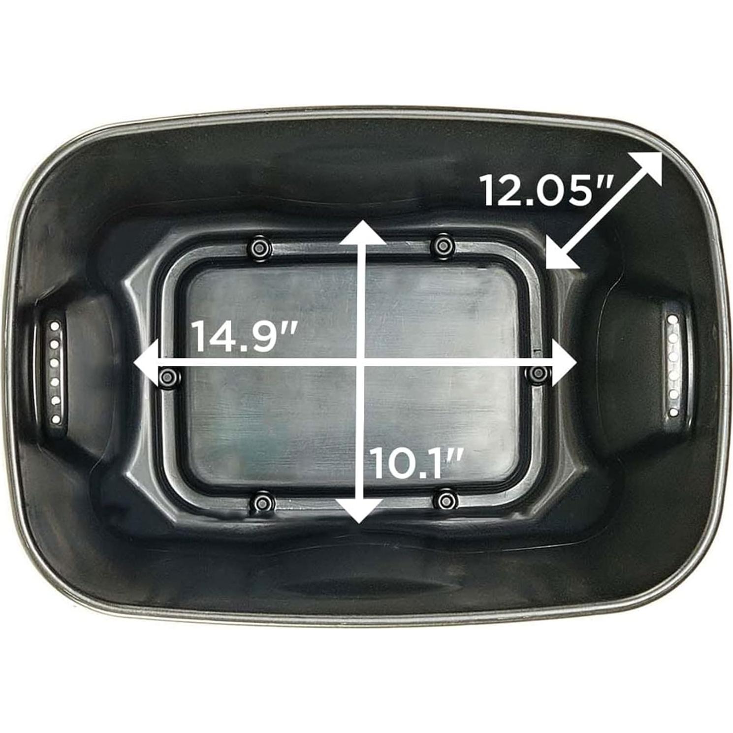 Contenedor de Almacenamiento HOMZ 32L Plástico Negro