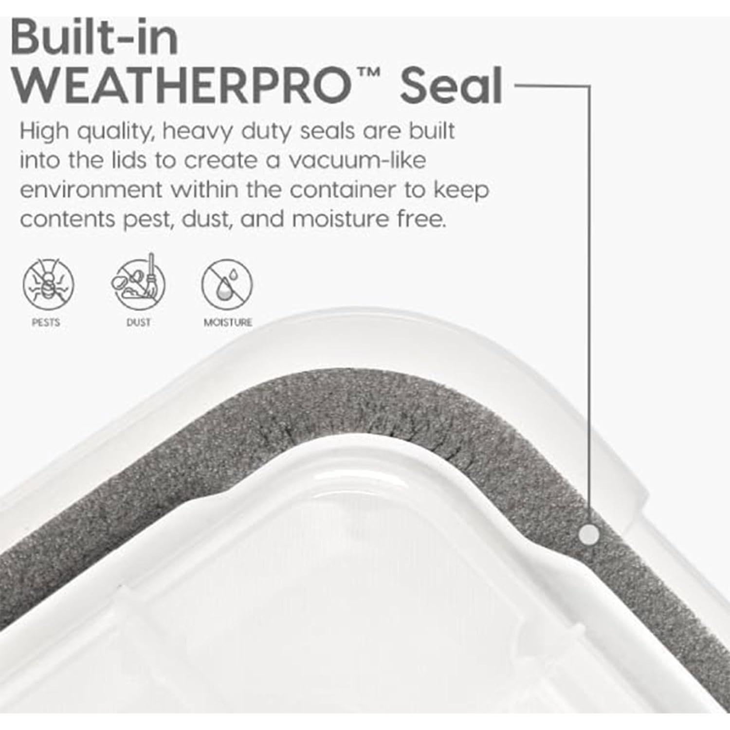 Contenedores de Almacenamiento IRIS USA 74 Qt 2 Paquete