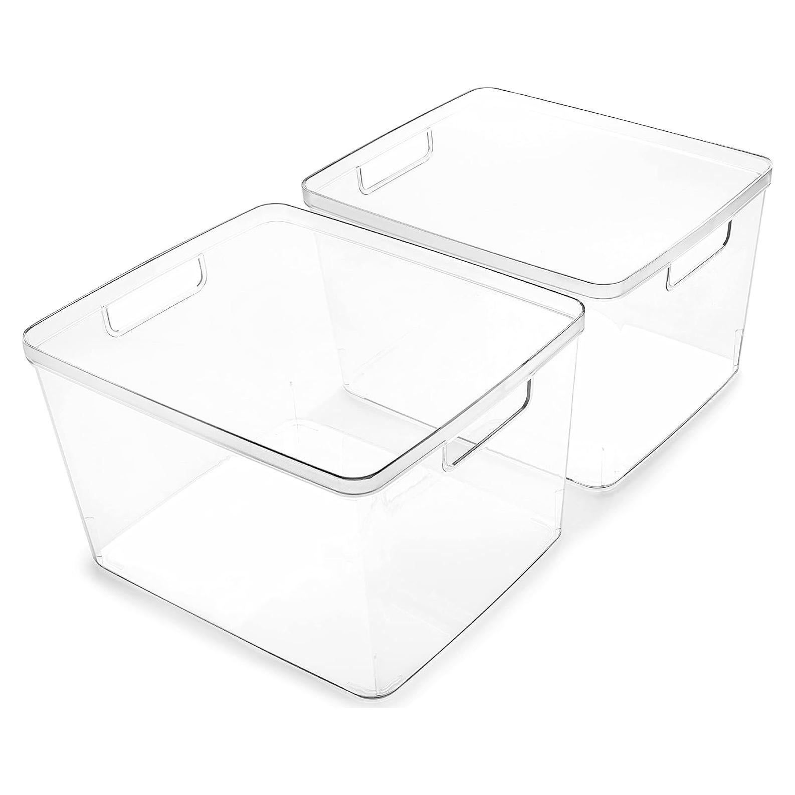 Cajas de Plástico BINO 2 Unidades Grande Multiuso 35.5x30.5x22cm